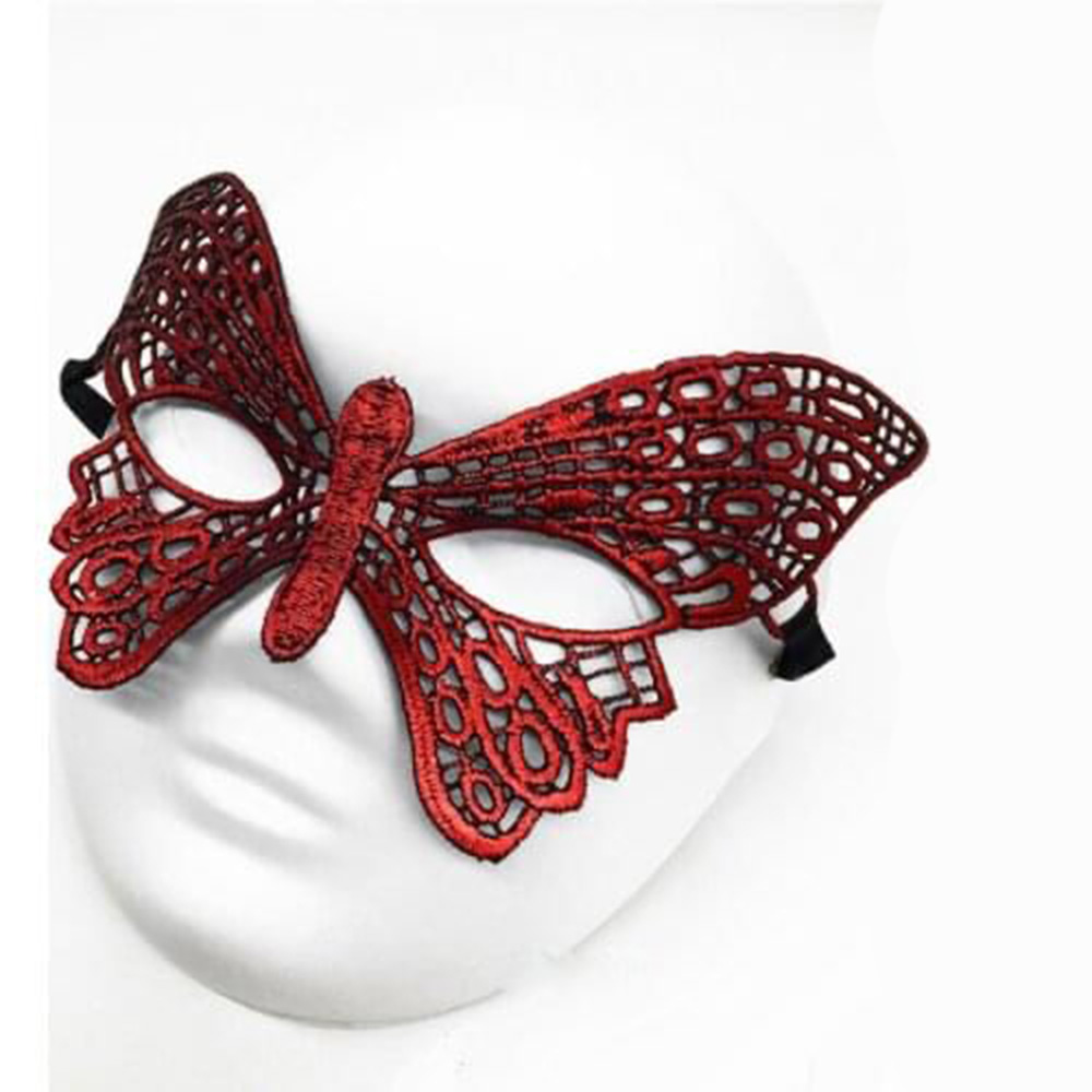Kırmızı Dantel Masquerade Maskesi 7 No (4741)