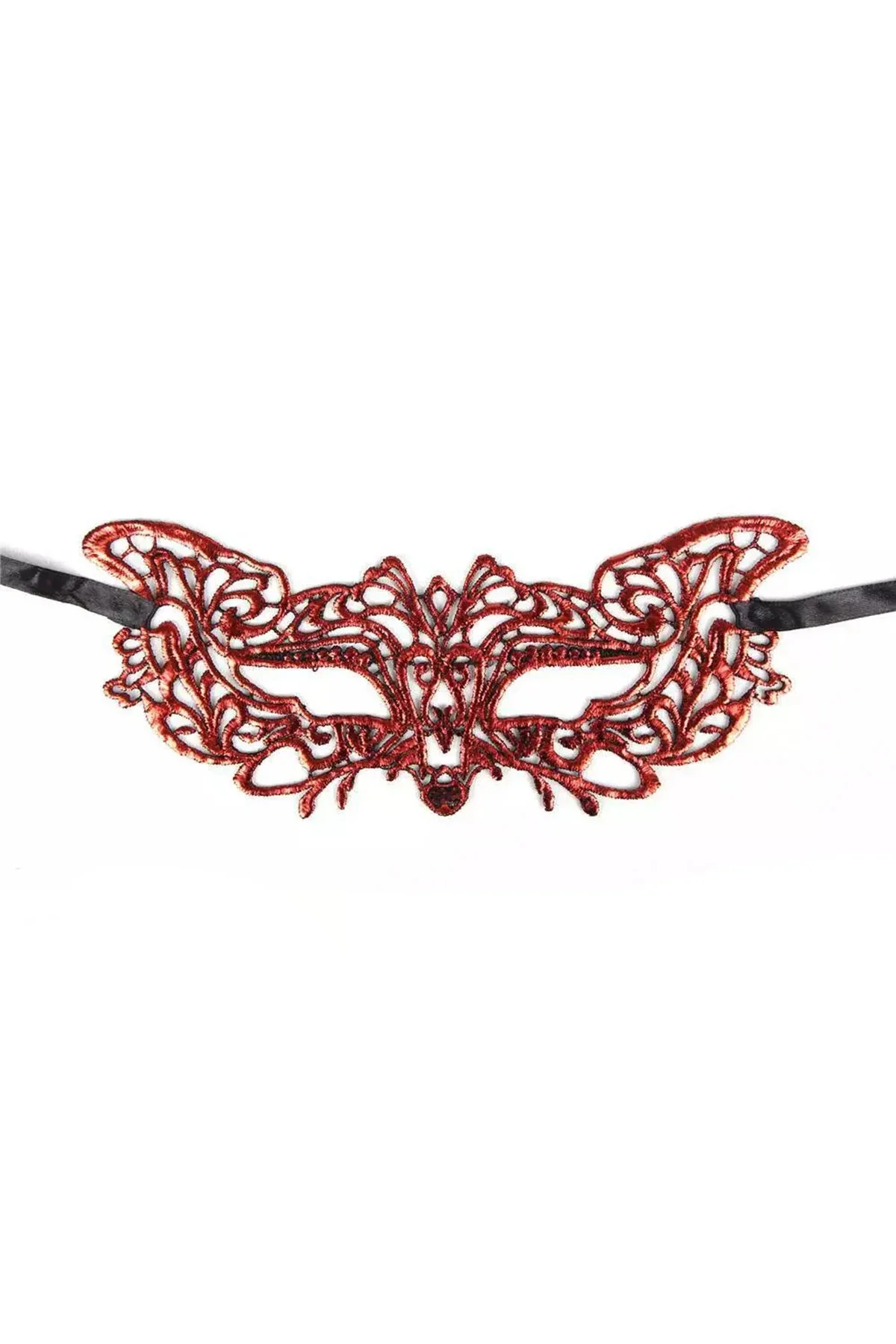 Kırmızı Dantel Masquerade Maskesi 9 No Kırmızı Dantel Masquerade Maskesi 9 No