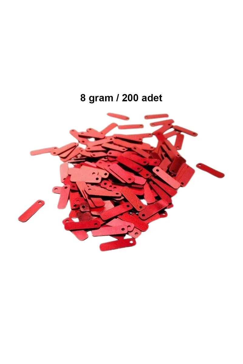 Kırmızı Dantel Oya Boncuk – 15x5mm Lazer Kesim Abiye Pulu (200 Adet) Fiyatı, Yorumları ve Özellikleri