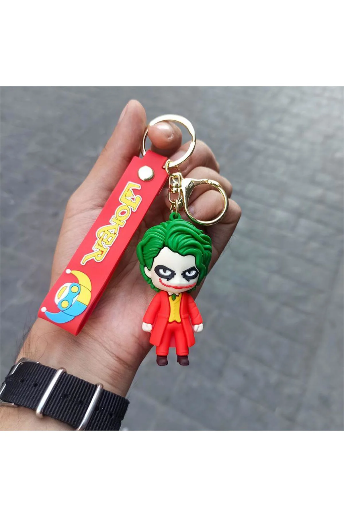 Kırmızı DC Joker Silikon Anahtarlık