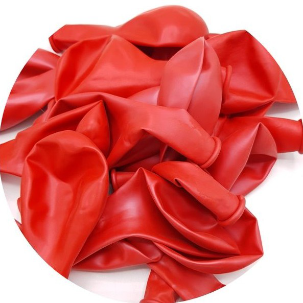 Kırmızı Düz Balon Renkli Paketli Balon 12 Inç - 20 Adet