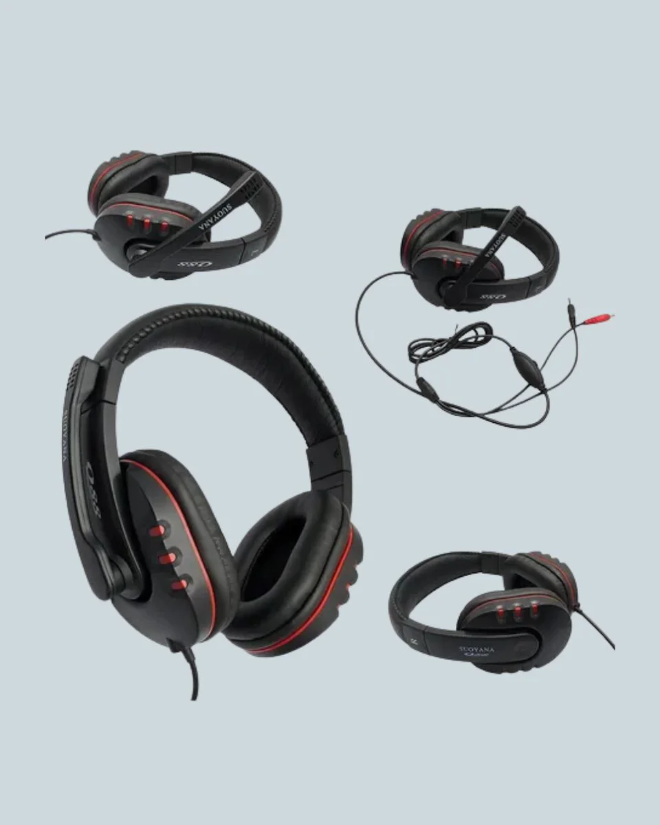 Kırmızı Gaming Kulaklık Mikrofonlu Konforlu ve Dayanıklı Kablolu - Stereo Ses