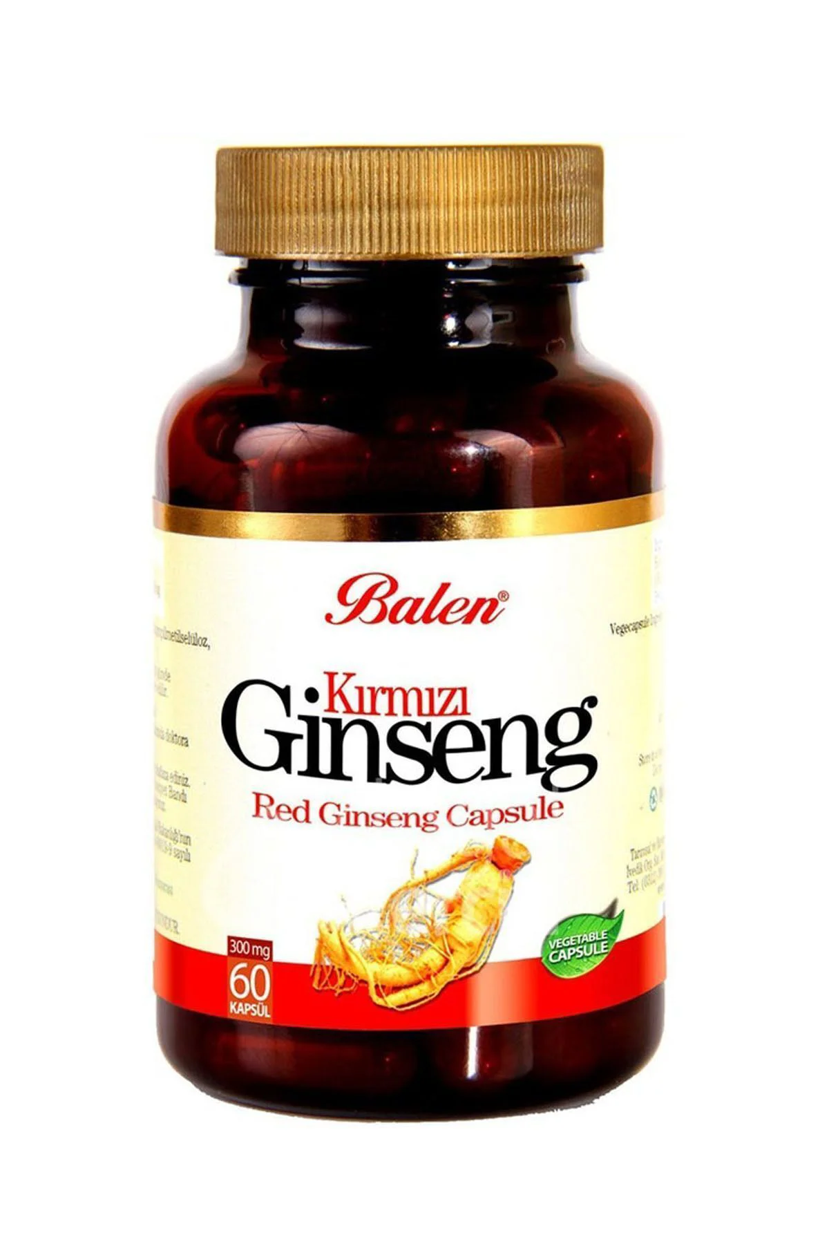 Kırmızı Gınseng 375 Mg 60 Kapsül Ginko Biloba 600 Mg 60 Tab