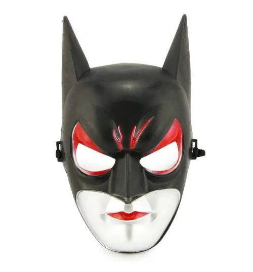 Kırmızı Gözlü Siyah Batman Maske - Lastikli Batgirl Maskesi 28x17 Cm Kırmızı Gözlü Siyah Batman Maske - Lastikli Batgirl Maskesi 28x17 Cm