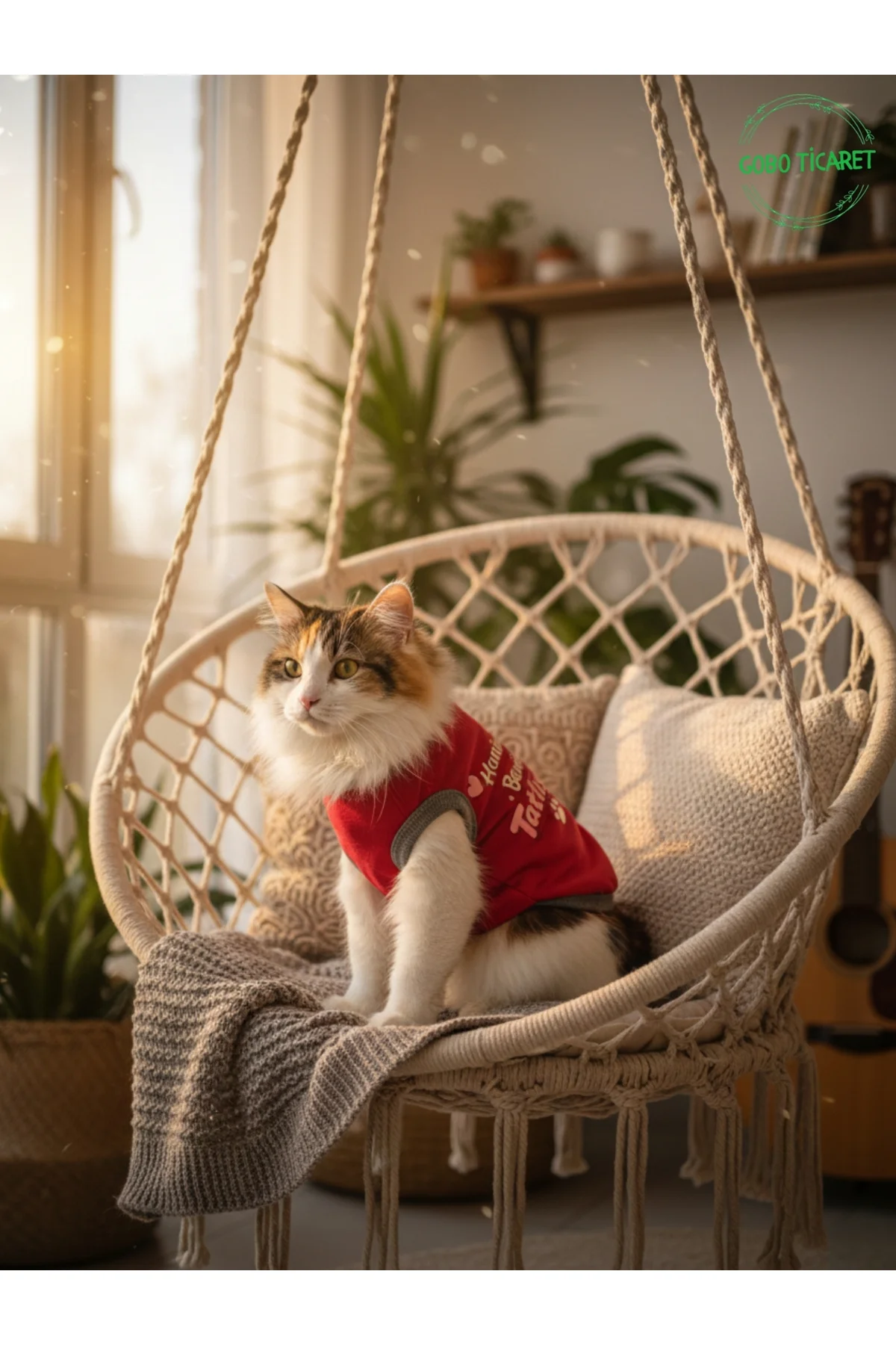 Kırmızı Hanimiş Benim Tatlışım Baskılı Kedi ve Köpek Kıyafeti Tişörtü Elbisesi Large/L/Beden 3