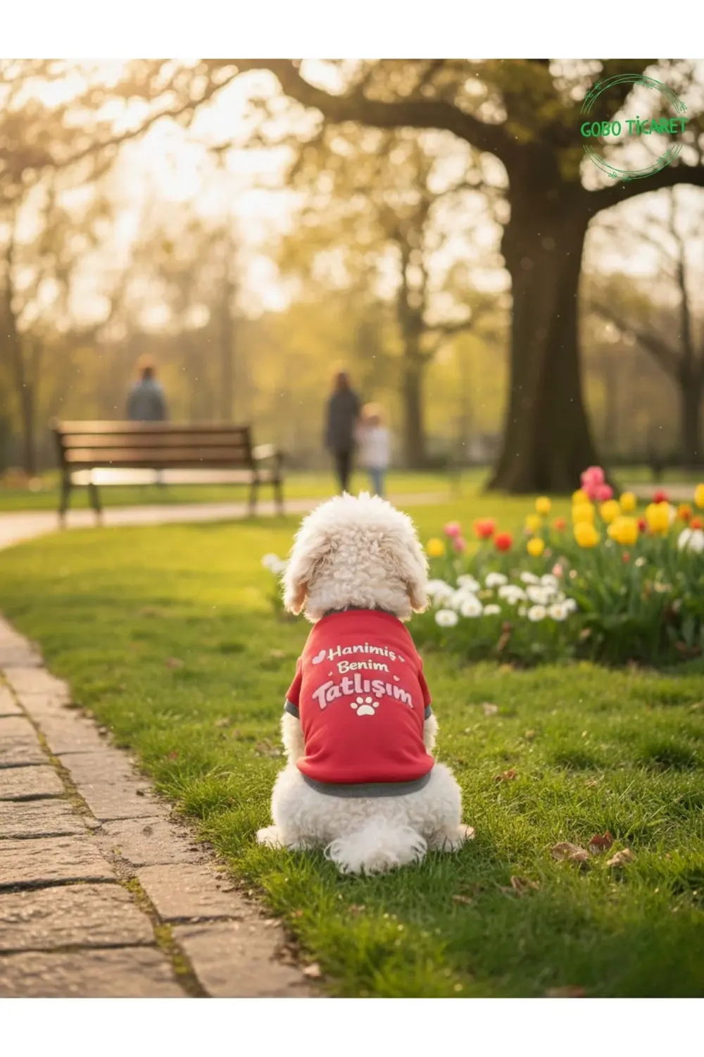 Kırmızı Hanimiş Benim Tatlışım Baskılı Kedi ve Köpek Kıyafeti Tiş