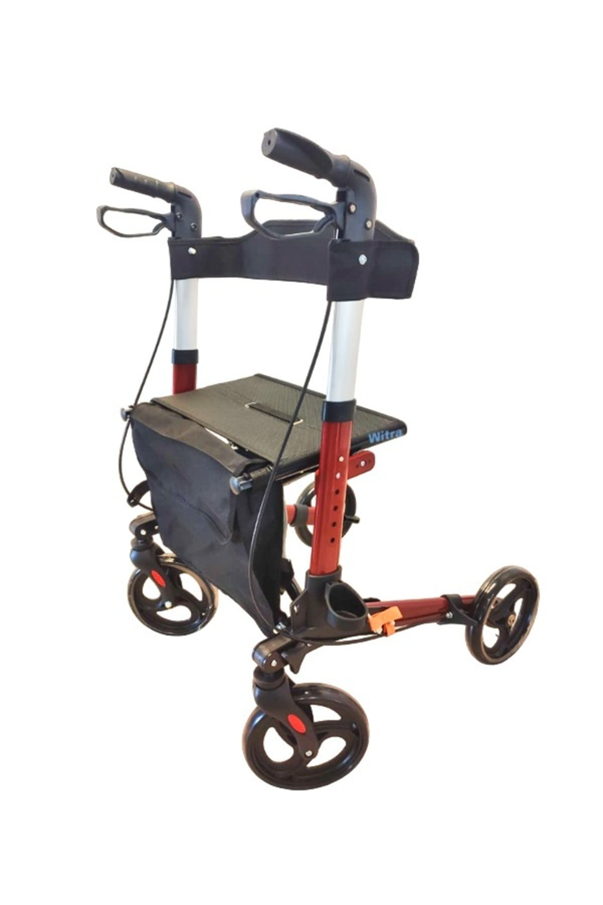 Emek Kirmizi Hasta Yaşli Yürüteci Lüx Yürüteç Tekerlekli Walker - W502