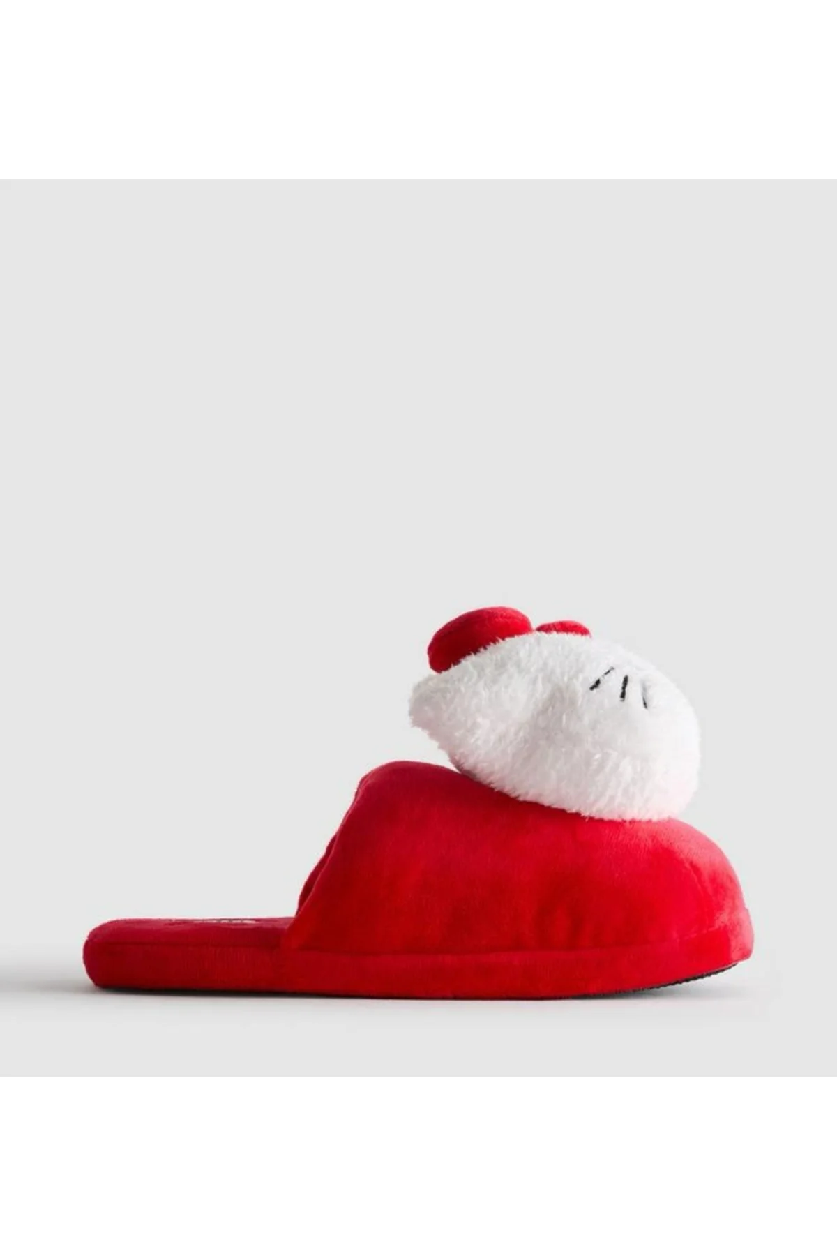 Kırmızı Hello Kitty Peluş Terlik 38-39 Numara