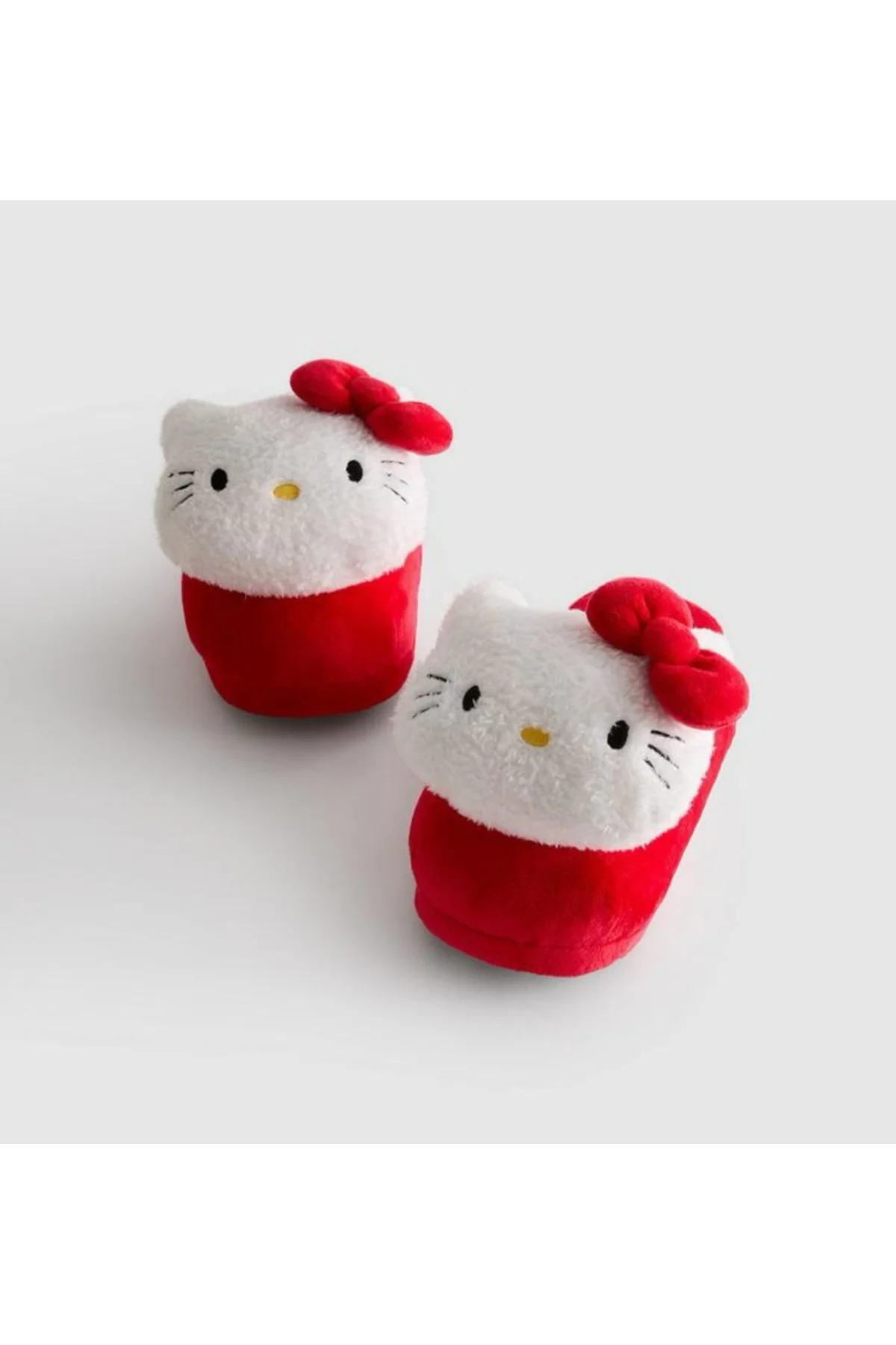 Kırmızı Hello Kitty Peluş Terlik 38-39 Numara