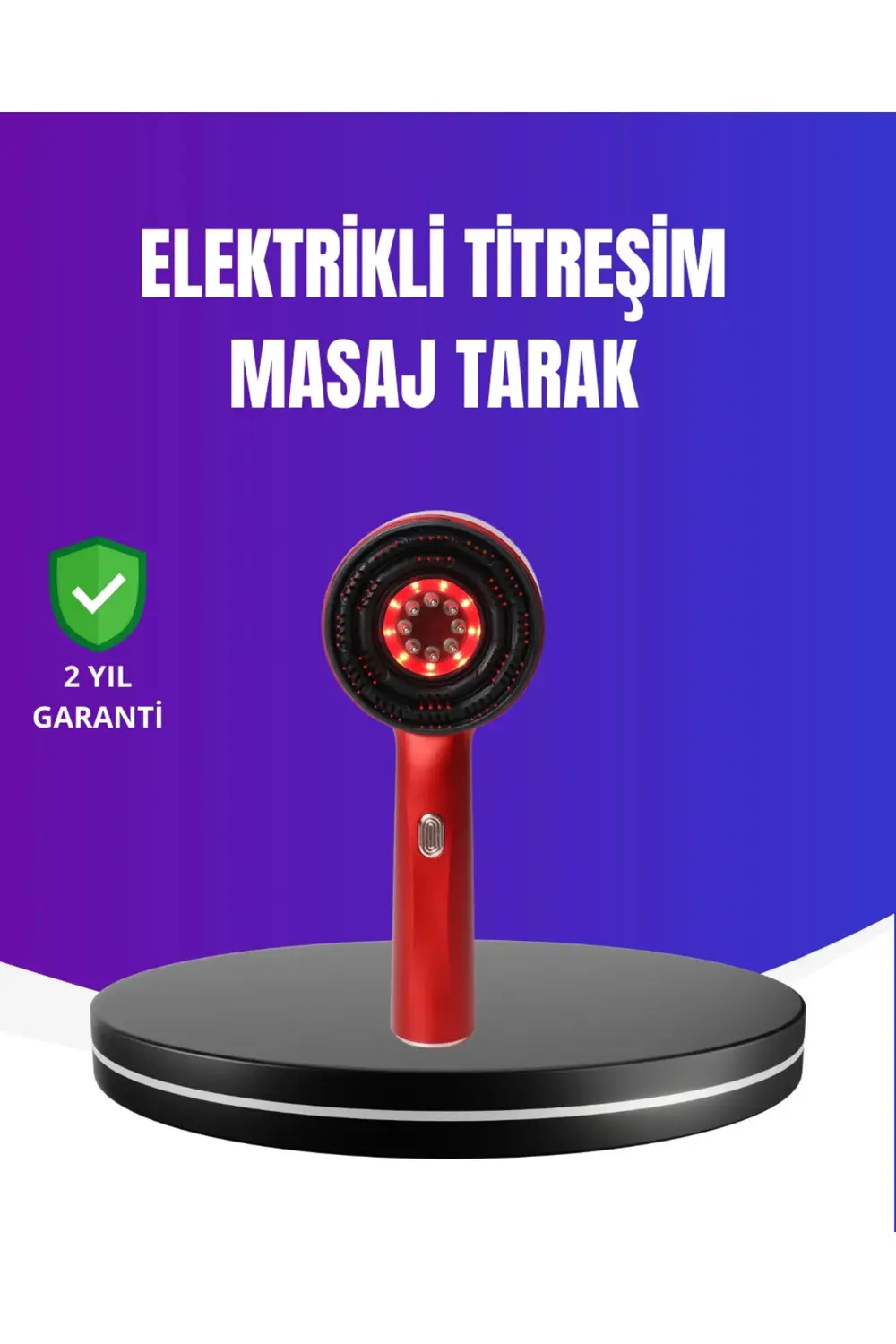 Kırmızı Işık Terapi Özellikli Saç Derisi Masaj Tarak Anti Dökülme