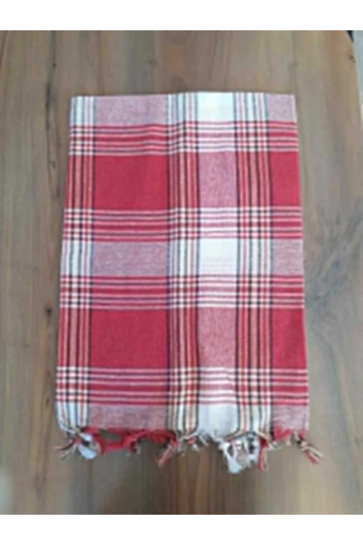 Kırmızı Kareli Peştemal