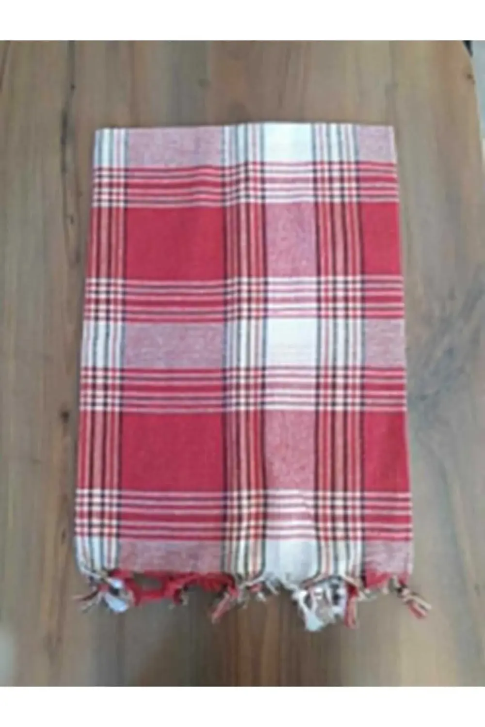 Kırmızı Kareli Peştemal