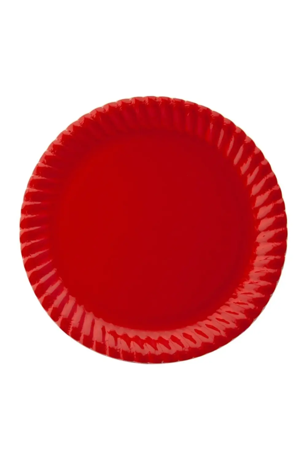 Kırmızı Karton Tabak 8li 23cm