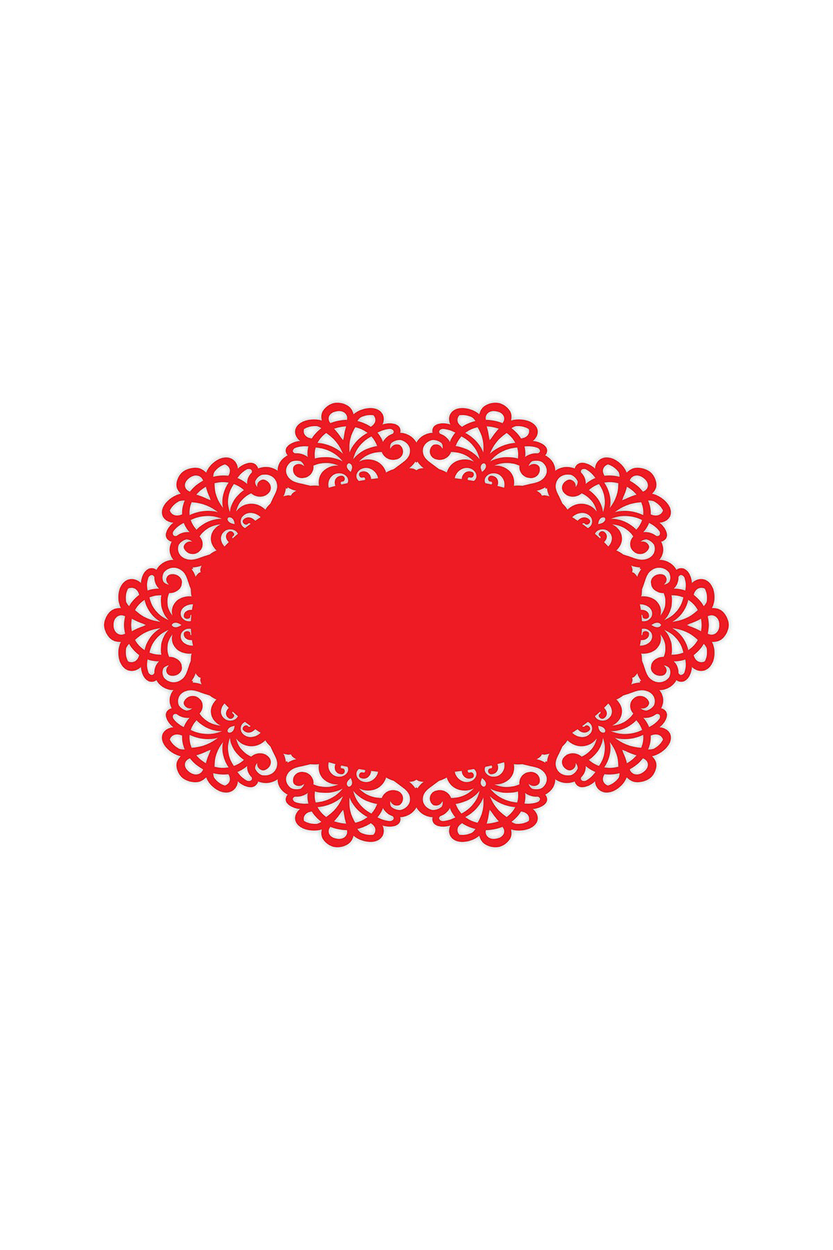 Artikel Kırmızı Keçe Amerikan Servisi, Supla 4'Lü Servis Takım -446