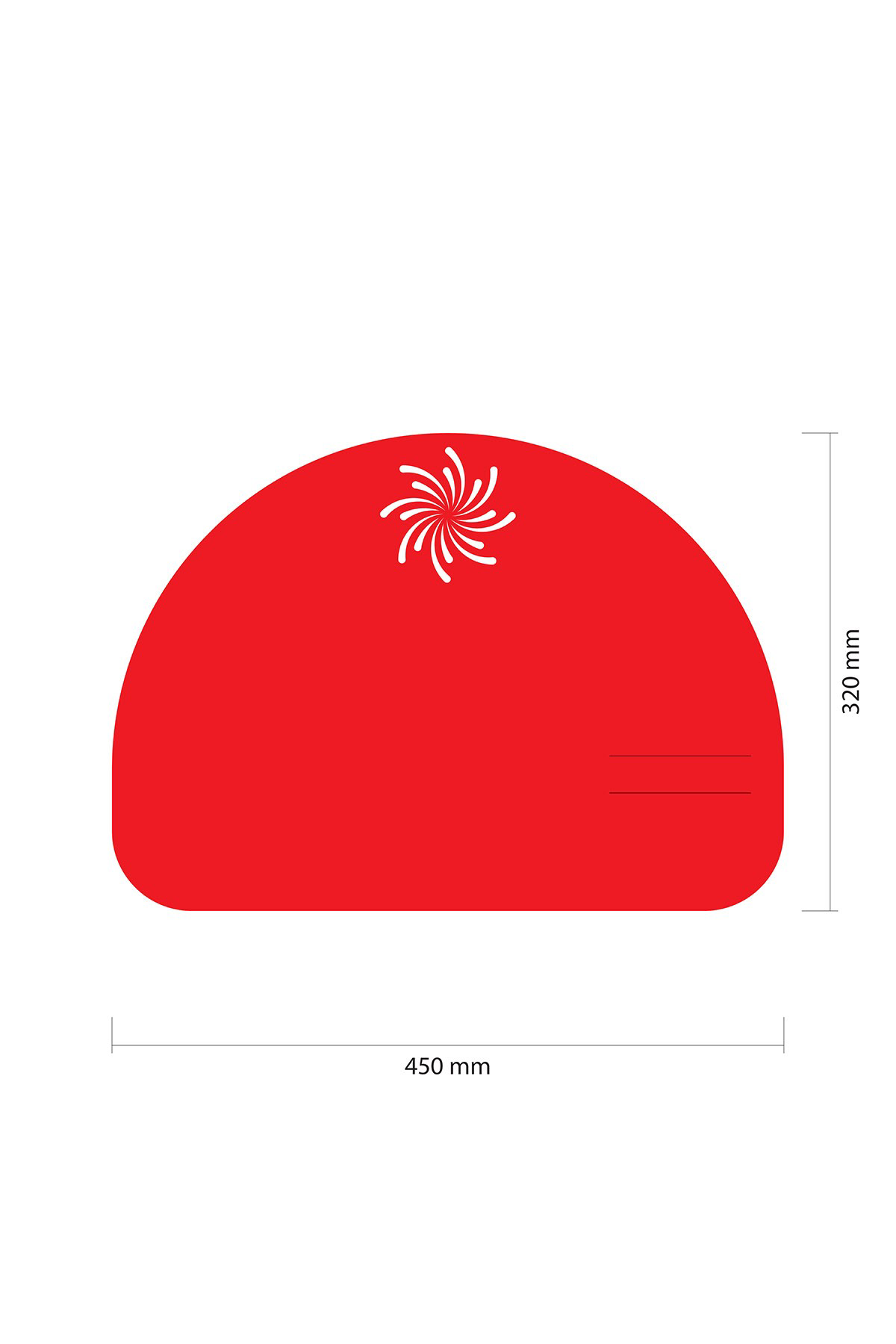 Artikel Kırmızı Keçe Amerikan Servisi, Supla 4'Lü Servis Takım -445