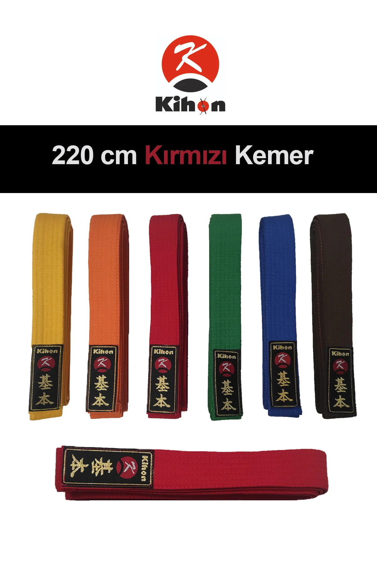Kırmızı Kemer 220 Cm Karate / Judo / Aikido / Taekwondo Kemer Fiyatı, Yorumları ve Özellikleri