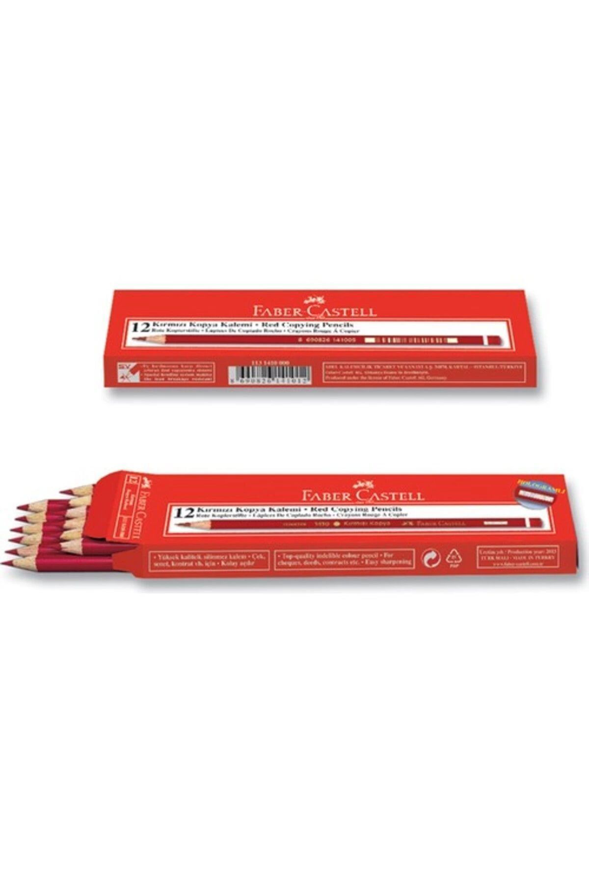 Faber Castell Kırmızı Kopya Kalemi 12 Adet