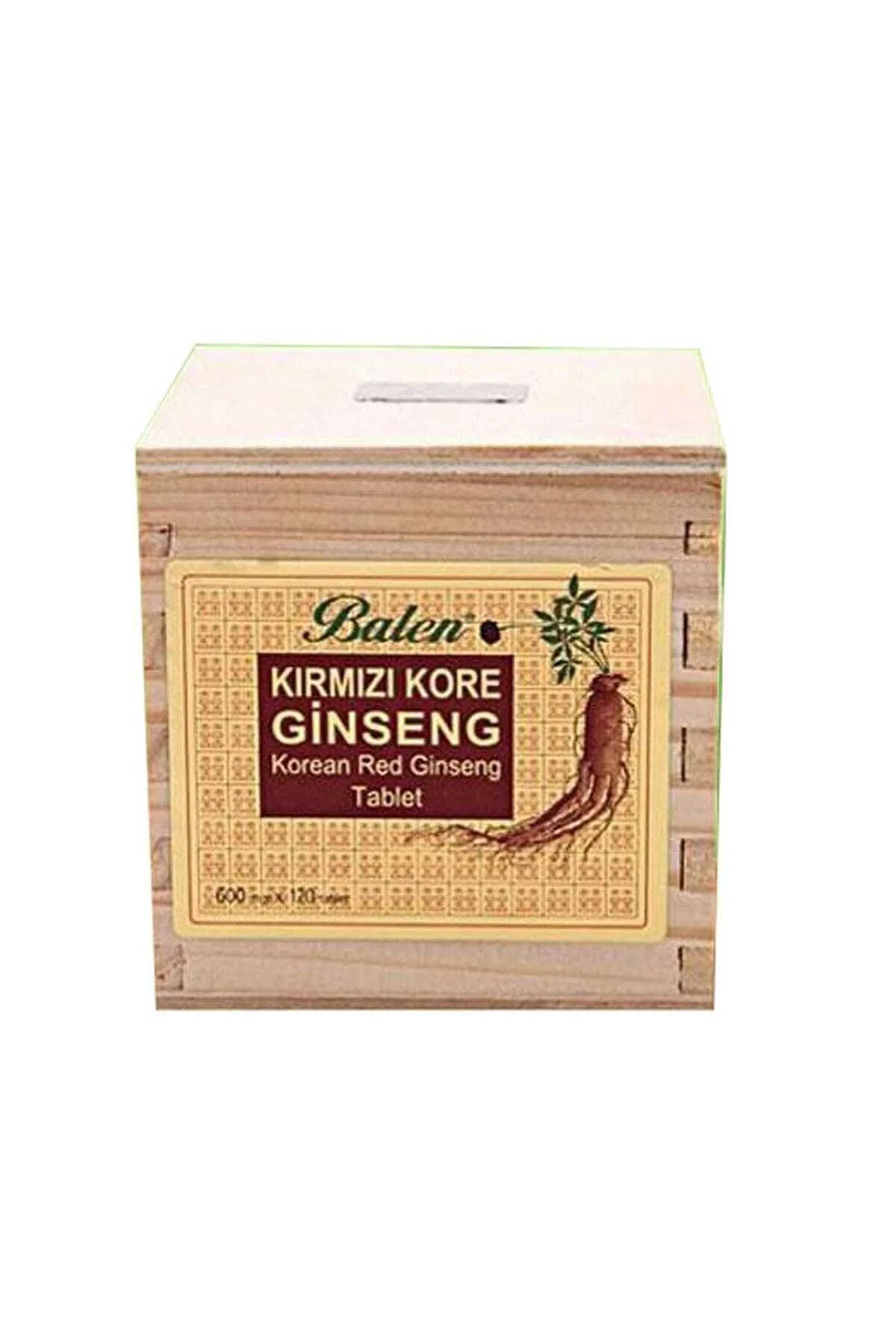 Kırmızı Kore Ginseng Tablet  600 Mg 120 Kapsül Balen