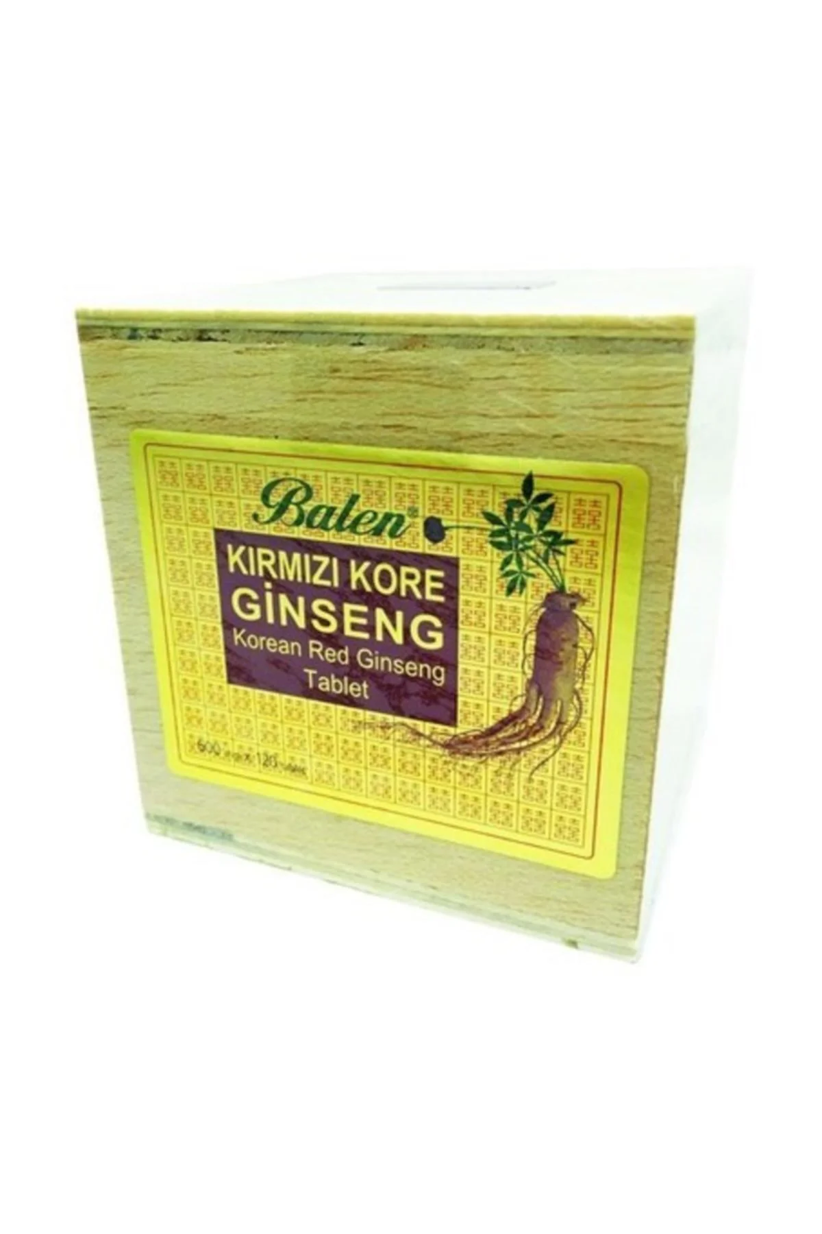 Kırmızı Kore Ginseng Tablet ( Tahta Kutu ) 120 Tablet