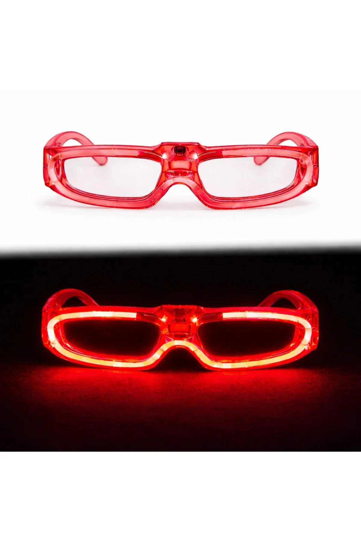 Kırmızı Led Işıklı Parti Gözlüğü 3 Modlu – Glow & Gece Eğlenc Kırmızı Led Işıklı Parti Gözlüğü 3 Modlu – Glow & Gece Eğlenc