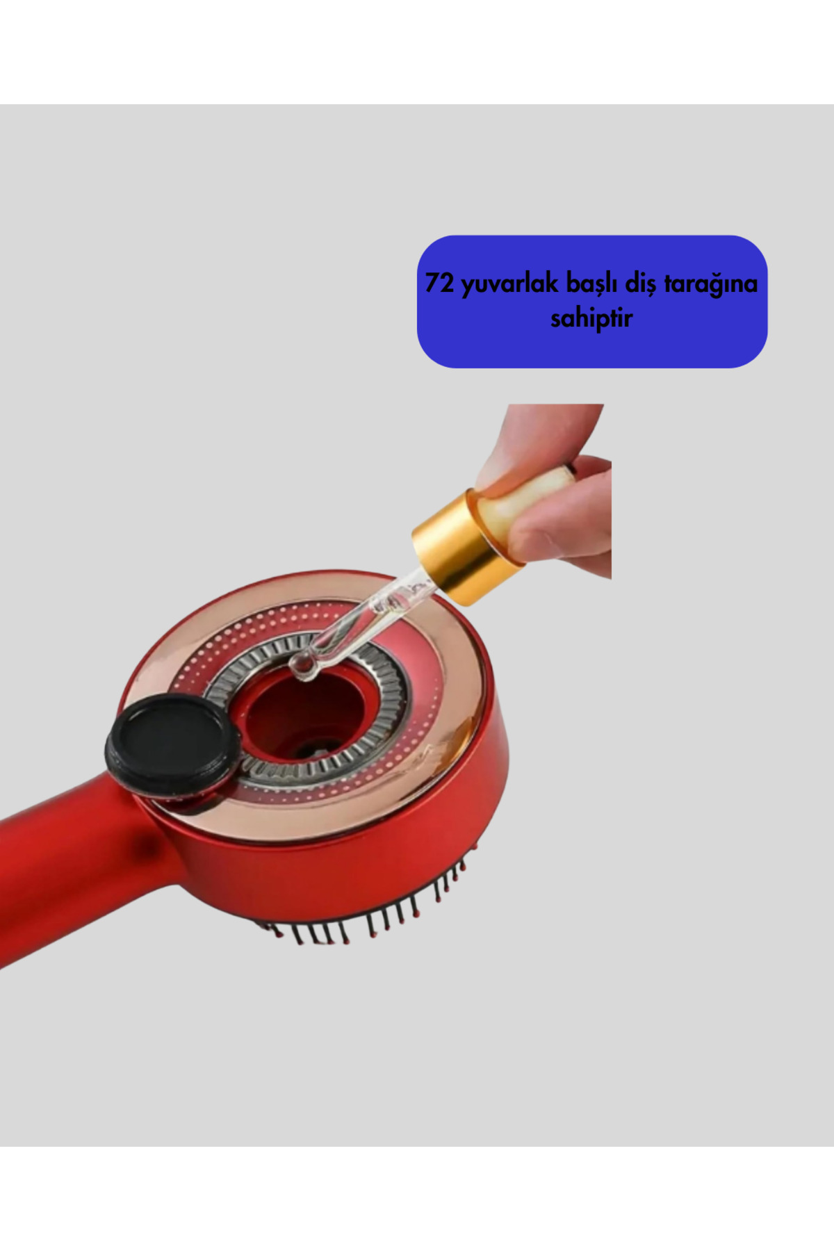 Kırmızı LED Işıklı Saç Derisi Masaj Aleti - Lisinya