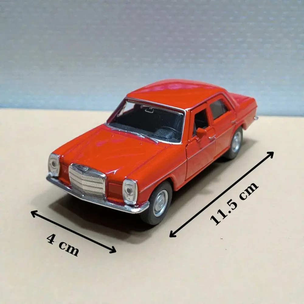 Kırmızı Mercedes Benz 220 Diecast Çek Bırak Model Araba