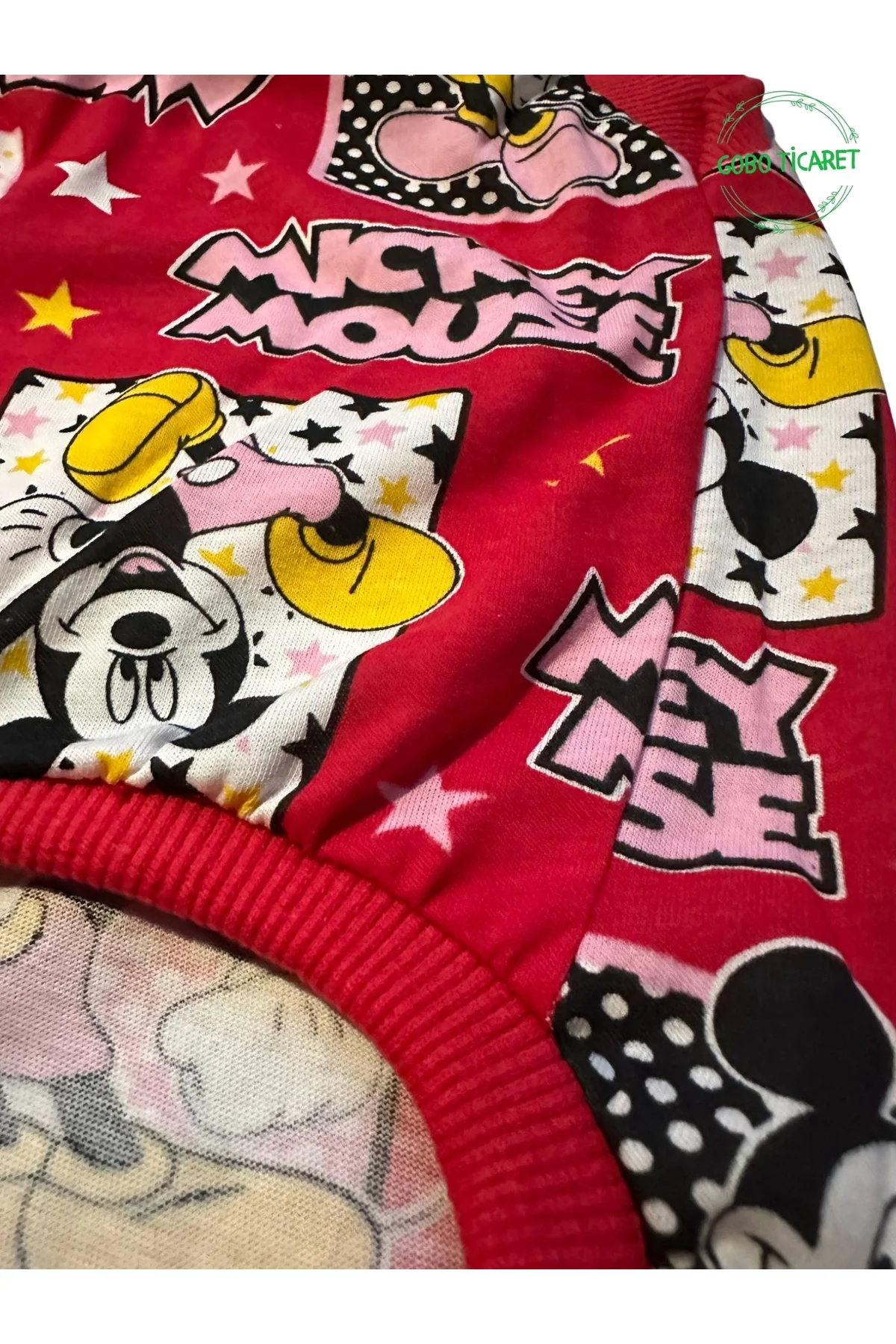 Kırmızı Mickey Mouse Desenli Kedi Köpek Kıyafeti Elbisesi Kırmızı Kırmızı Mickey Mouse Desenli Kedi Köpek Kıyafeti Elbisesi Kırmızı