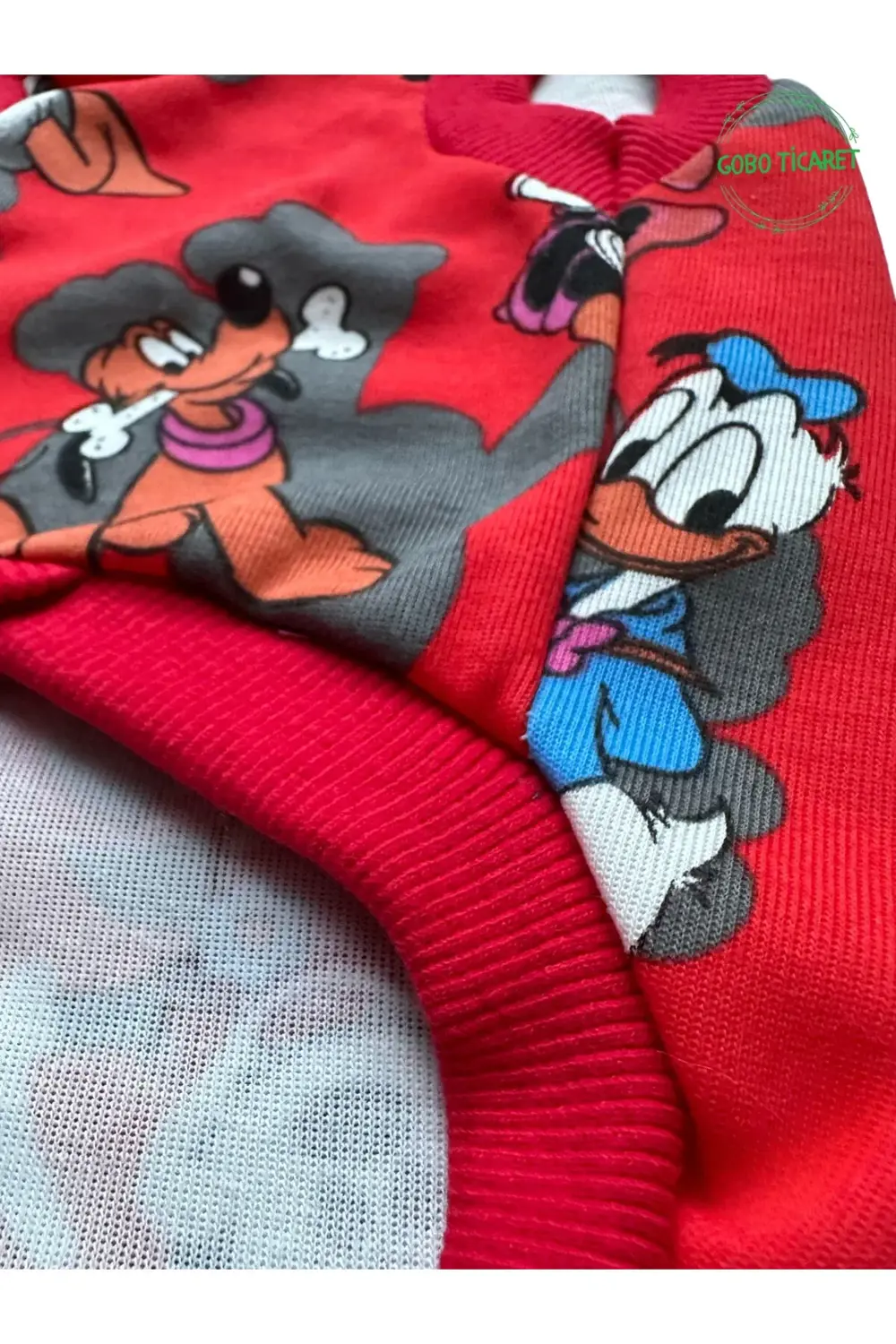 Kırmızı Minnie Mouse Desenli Kedi Köpek Kıyafeti Elbisesi Kırmızı