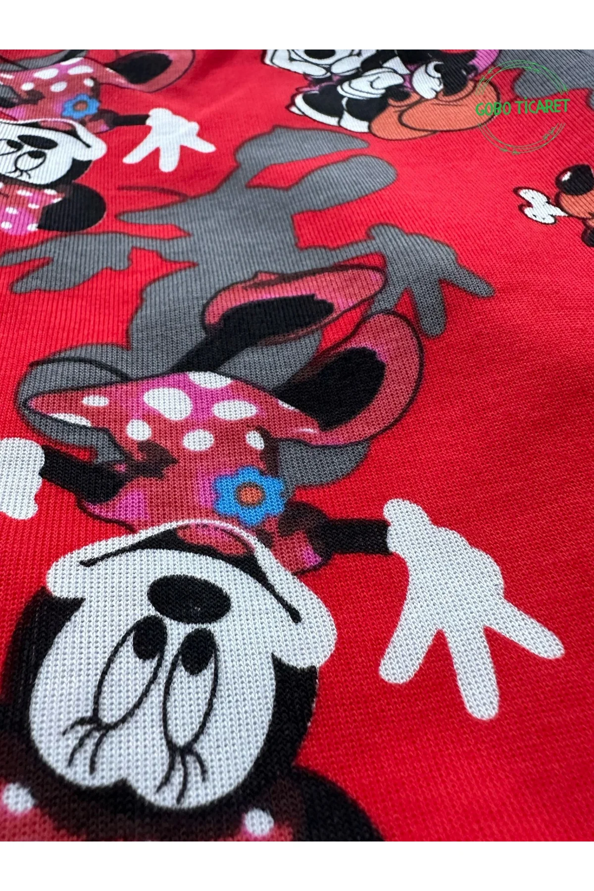 Kırmızı Minnie Mouse Desenli Kedi Köpek Kıyafeti Elbisesi XLARGE/