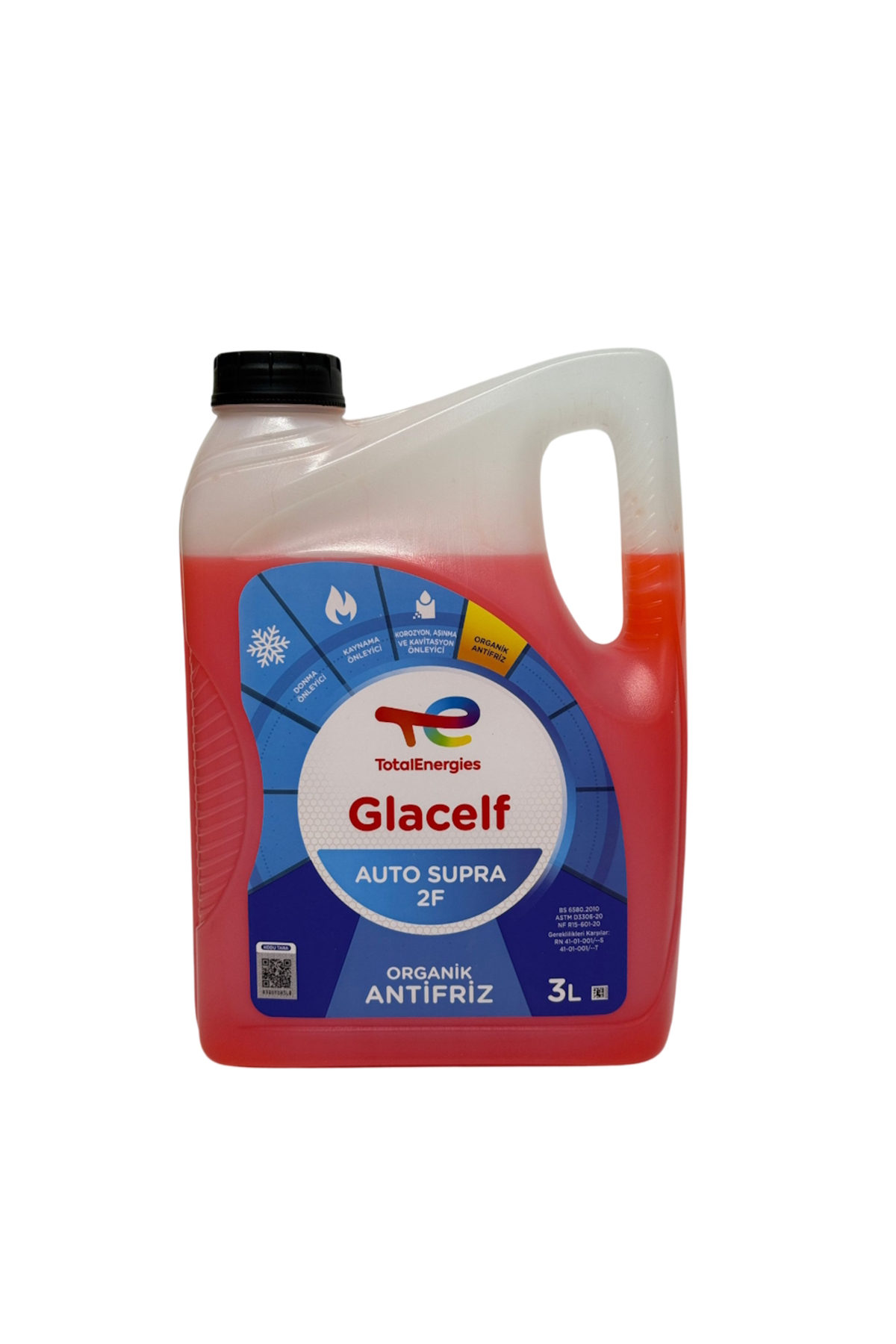 Total Kirmizi Organik Glacelf 2F Supra 3Lt Kirmizi Organic Antifriz