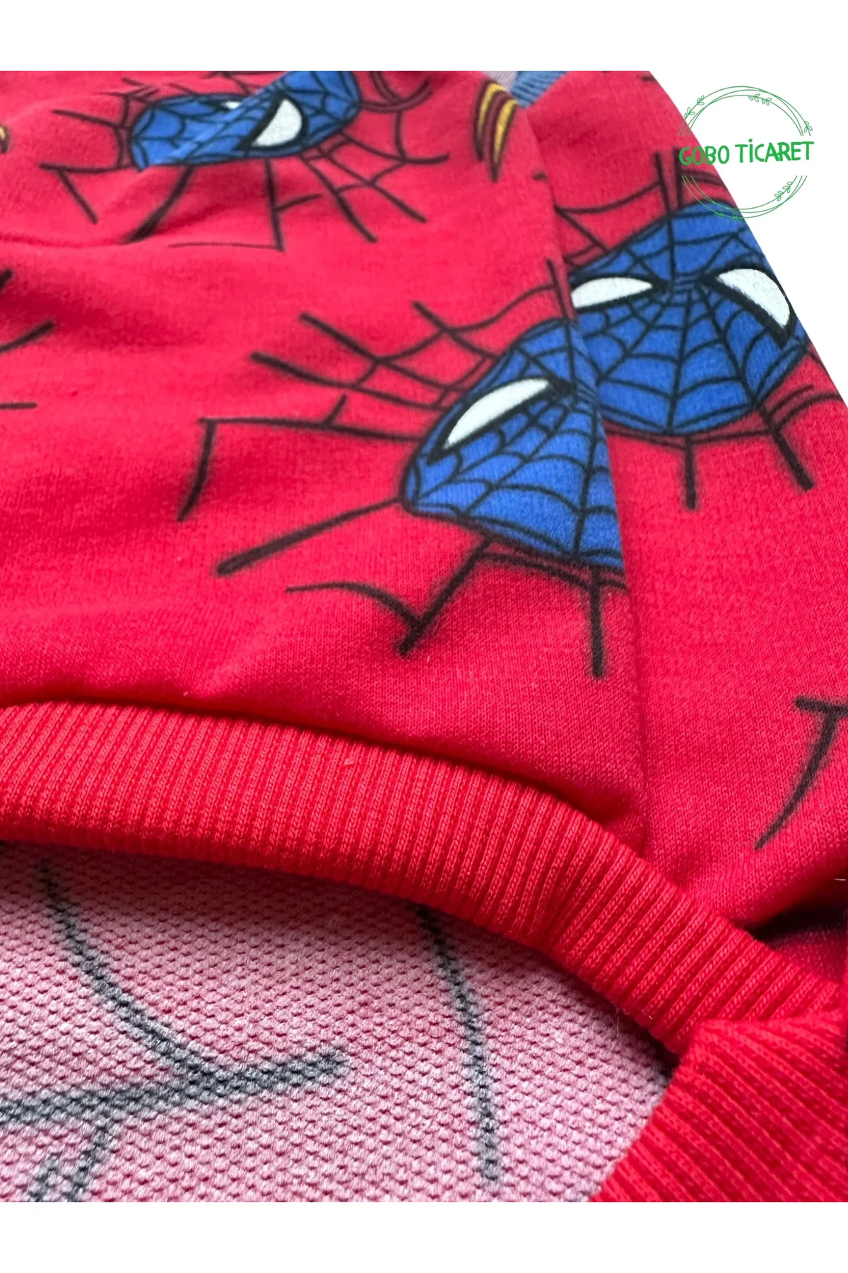 Kırmızı Örümcek Adam Spider Man Desenli Kedi Köpek Kıyafeti Elbis
