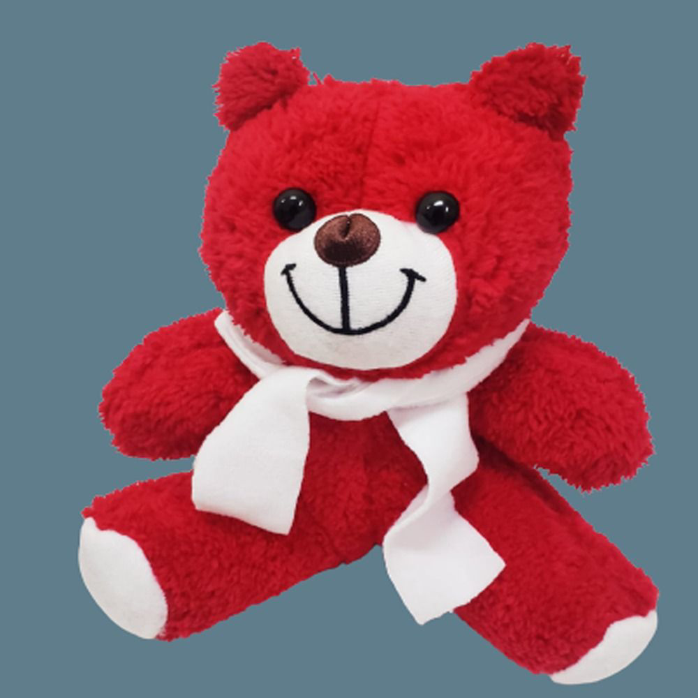 Kırmızı Peluş Oyuncak Ayıcık TdrTR