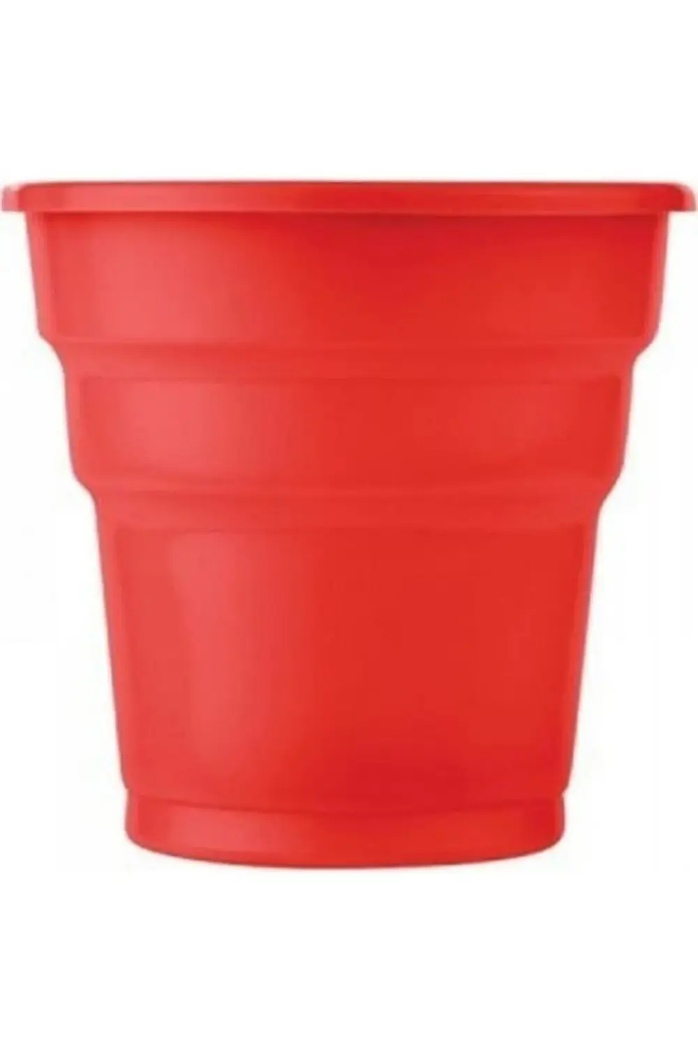 Kırmızı Plastik Tabak - Bardak - Çatal Seti 25 Kişilik