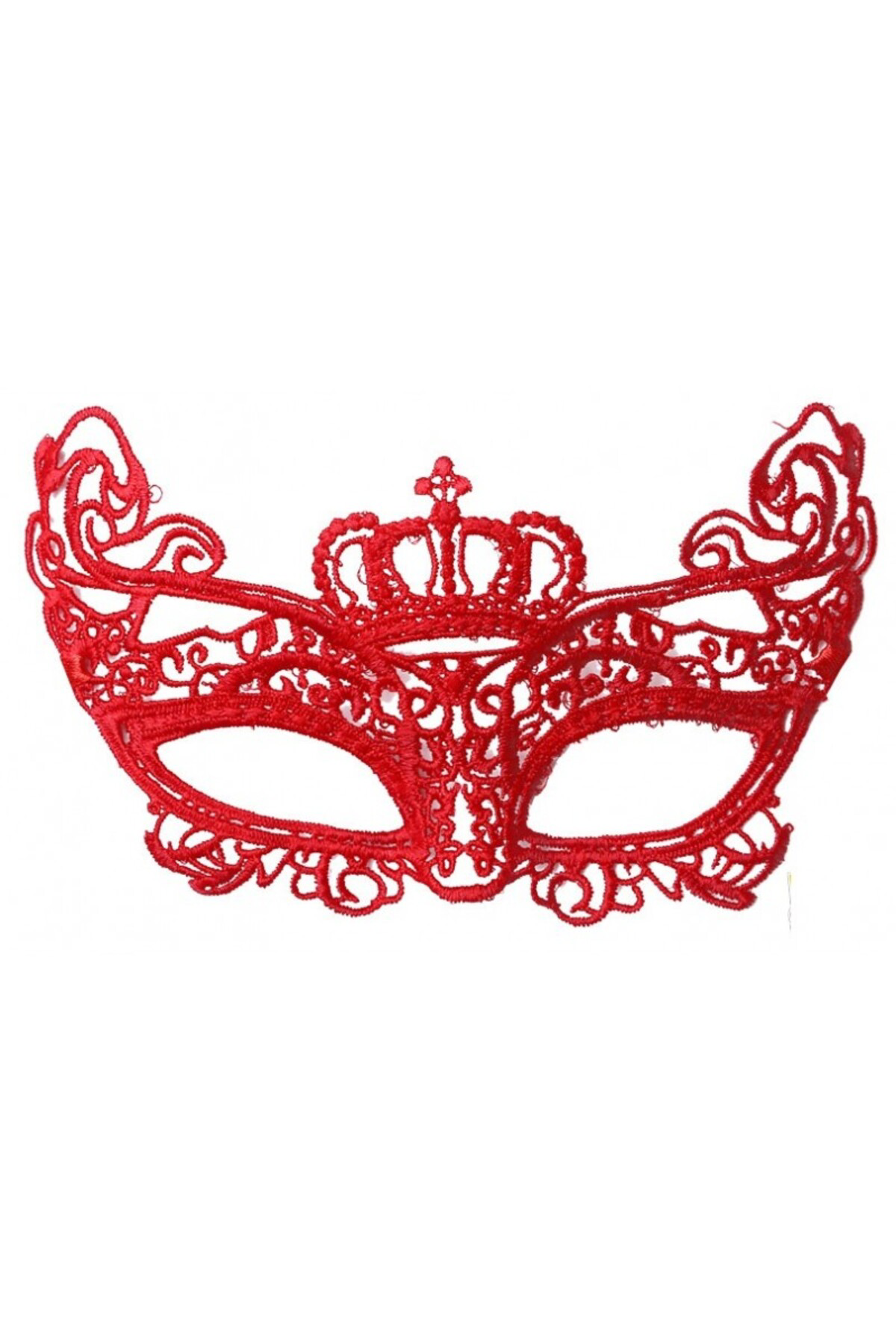 Ok Aksesuar Kırmızı Renk Dantel Örgü İşlemeli Parti Maskesi Model 2 Go5060699 Ok Aksesuar Kırmızı Renk Dantel Örgü İşlemeli Parti Maskesi Model 2 Go5060699