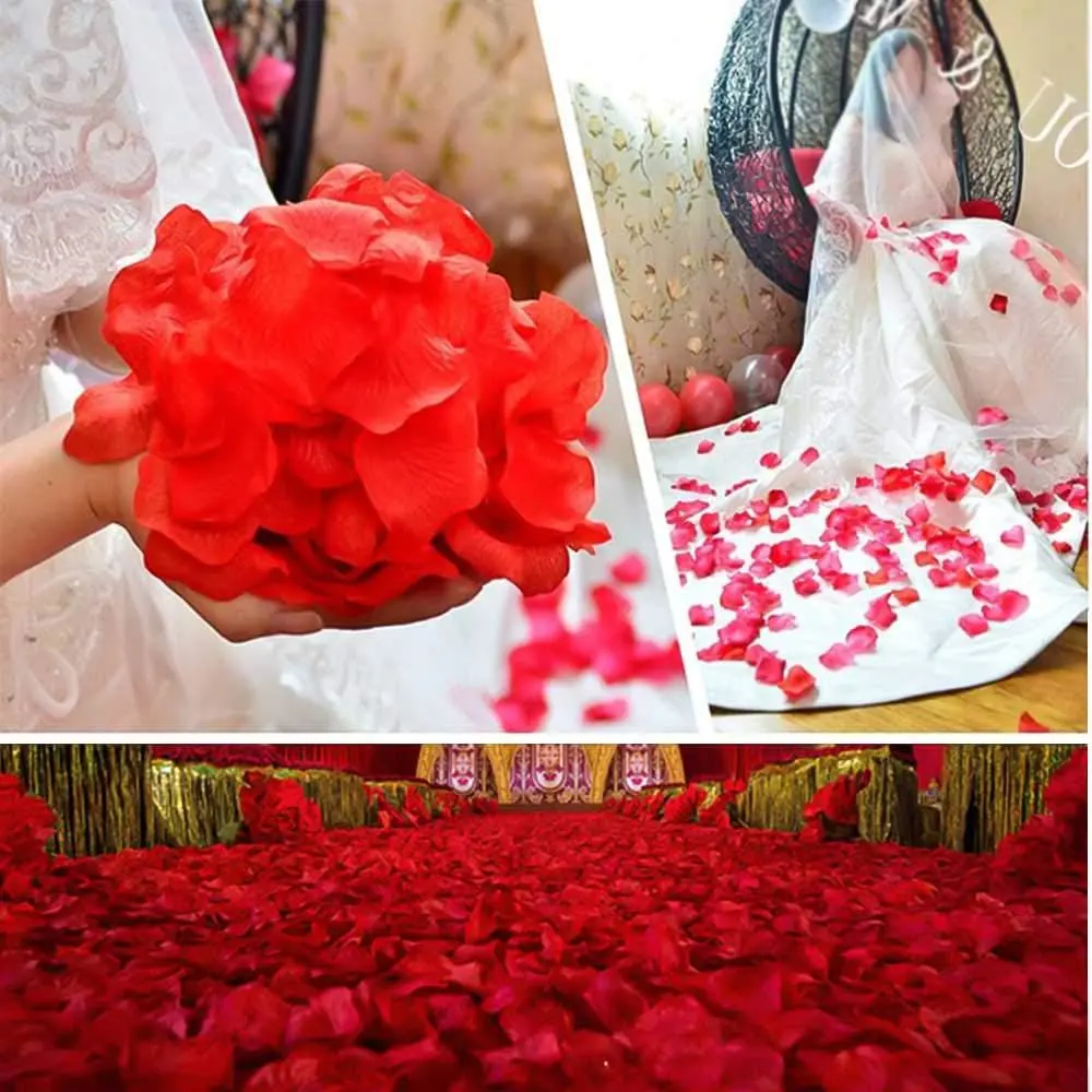 Kırmızı Renk Gül Yaprağı Şekilli Konfeti – 1 Paket 100 Adet (4741