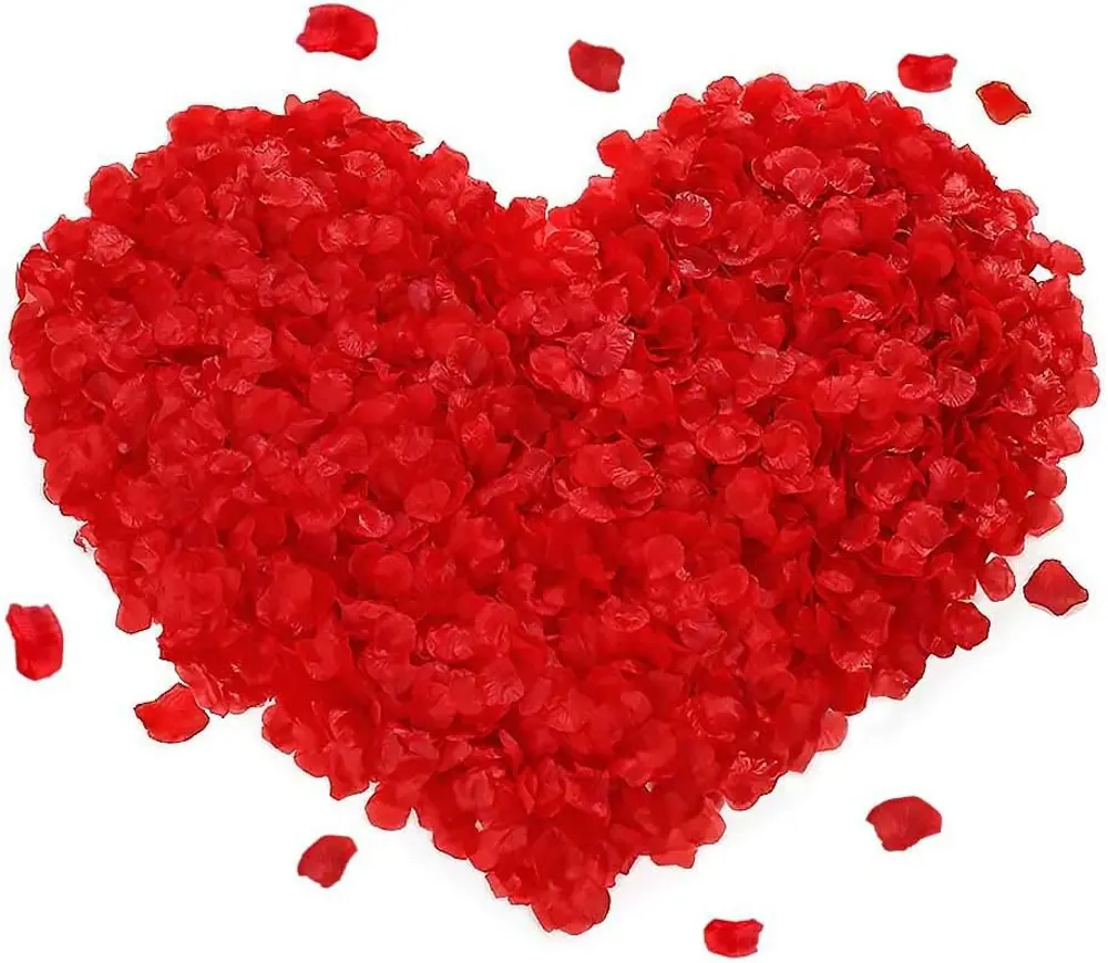 Kırmızı Renk Gül Yaprağı Şekilli Konfeti – 1 Paket 100 Adet (4741