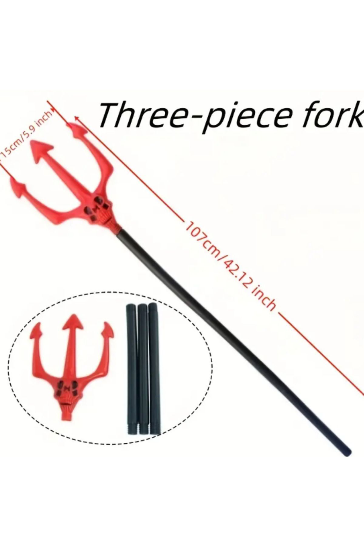 Ok Aksesuar Kırmızı Renk Halloween Cadılar Bayramı Çatal 107 Cm  Go5060494049