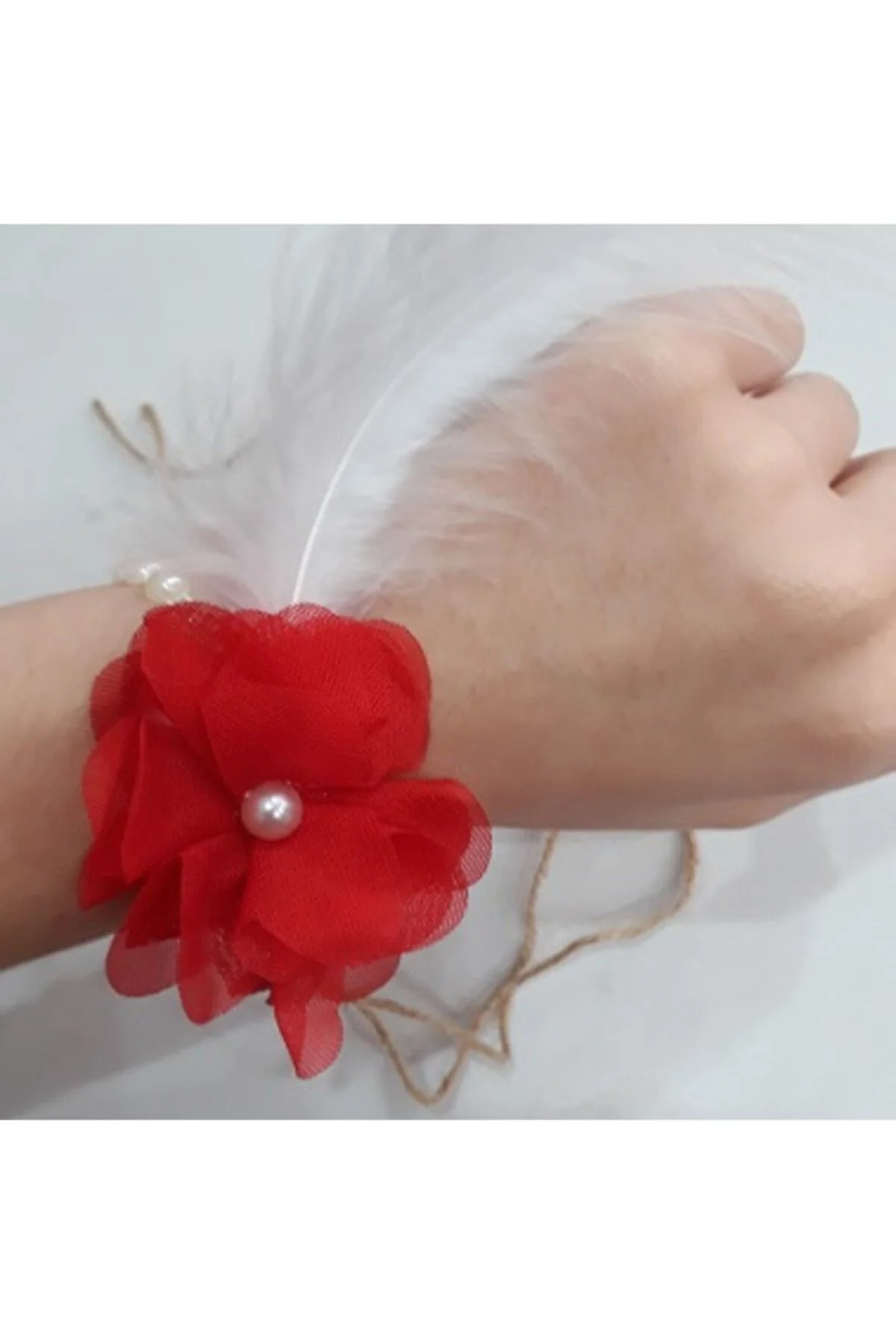 Kırmızı Renk Kına Nedime Bilekliği 20'li