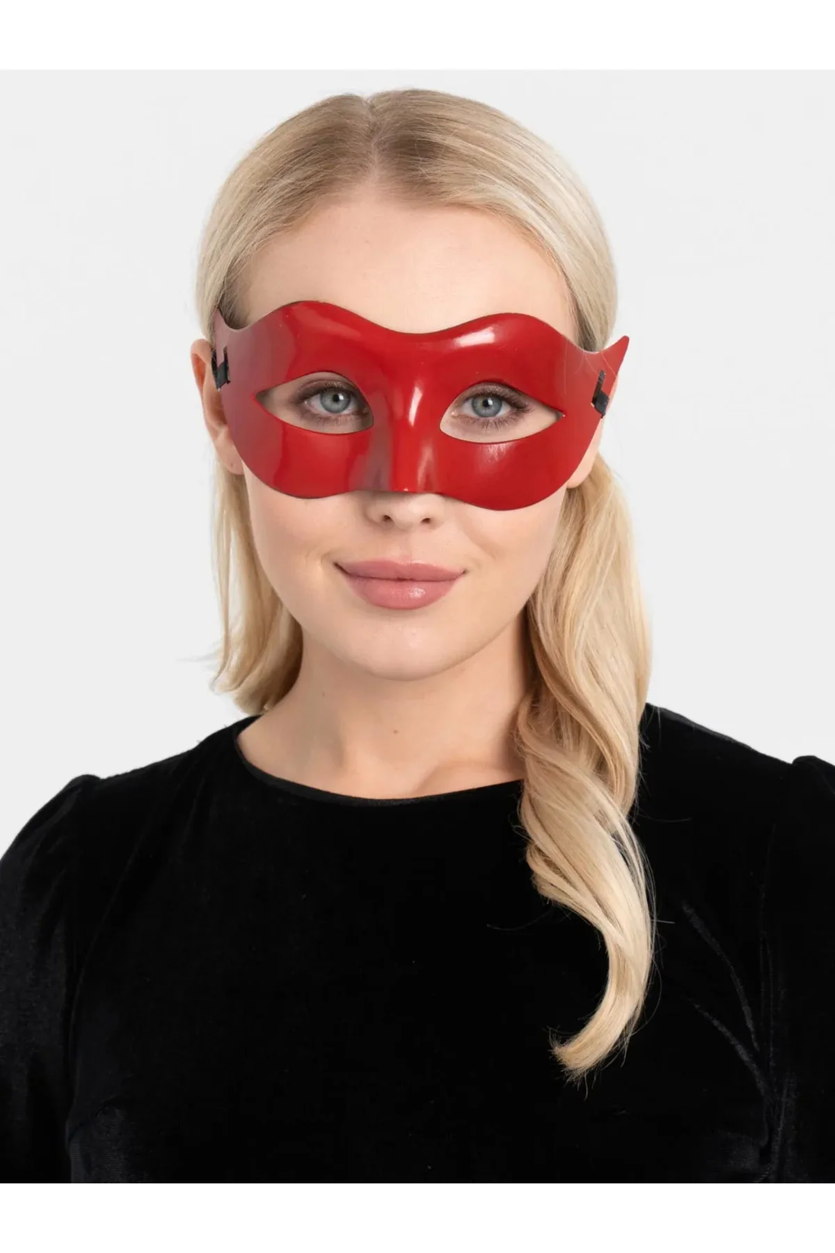 Kırmızı Renk Masquerade Kostüm Partisi Venedik Balo Maskesi - Lis