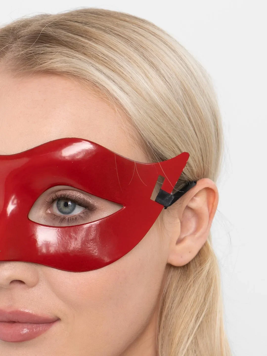 Kırmızı Renk Masquerade Kostüm Partisi Venedik B Maskesi