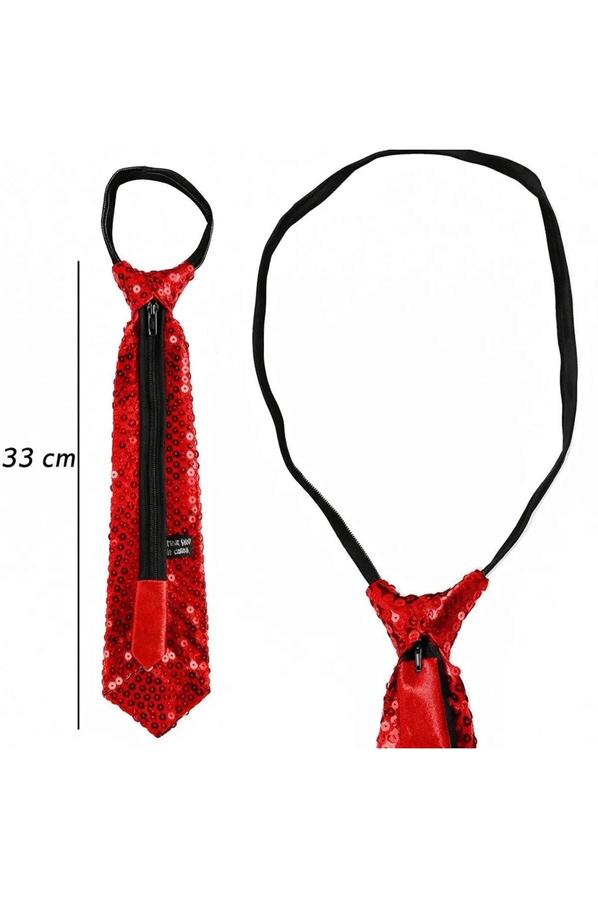 Kırmızı Renk Pul Payetli Işıltılı Parti Kratı 33 cm