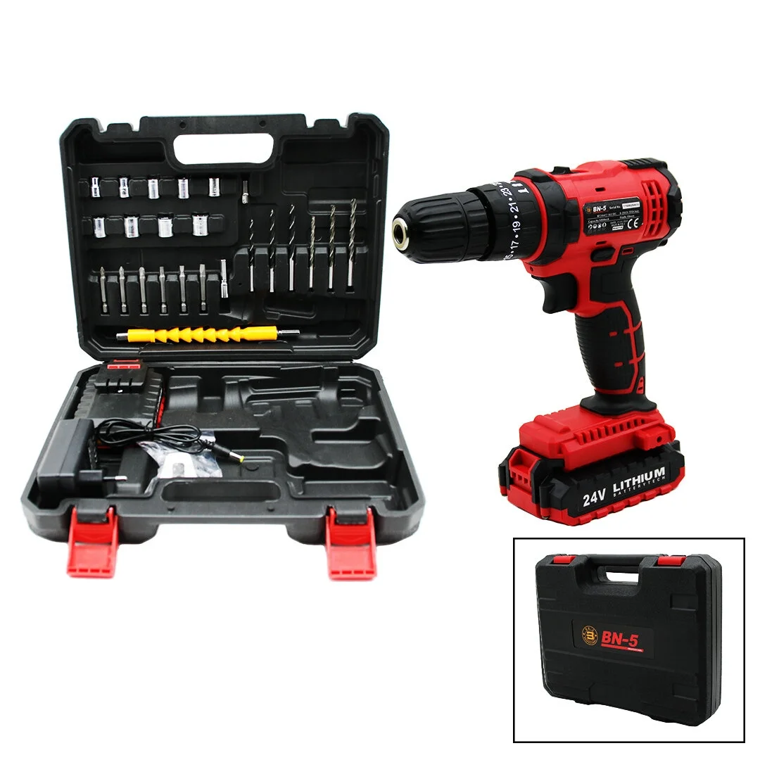 Kırmızı Renk Şarjlı Matkap Seti - 1350 RPM - Çantalı - 24W Fiyatı, Yorumları ve Özellikleri
