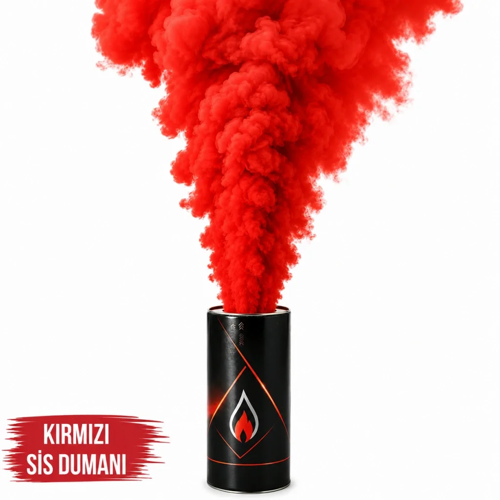 Kırmızı Renk Sis Bombası Kırmızı Duman 1 Adet Kırmızı Renk Sis Bombası Kırmızı Duman 1 Adet