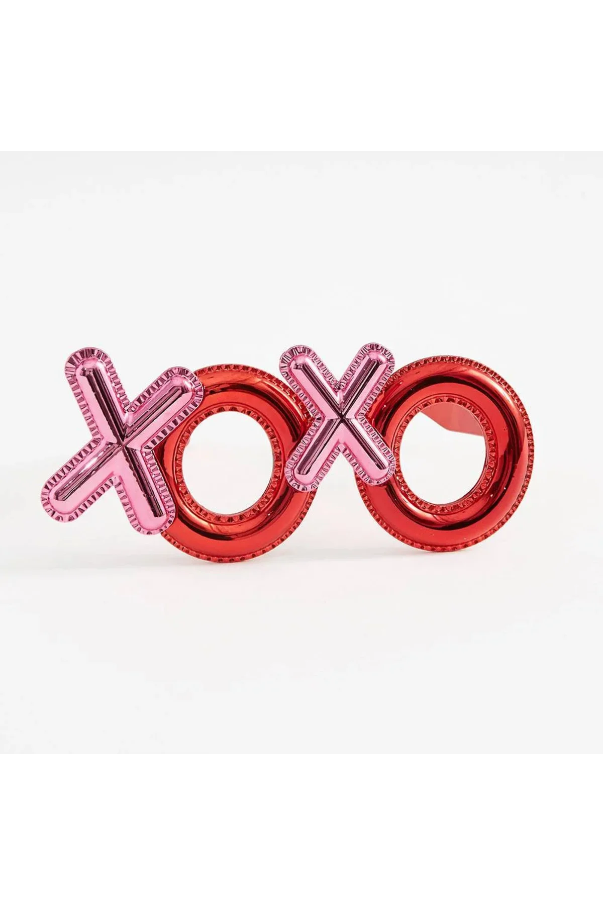 Kırmızı Renk Xoxo Yazılı Parti Gözlüğü 17x7 cm