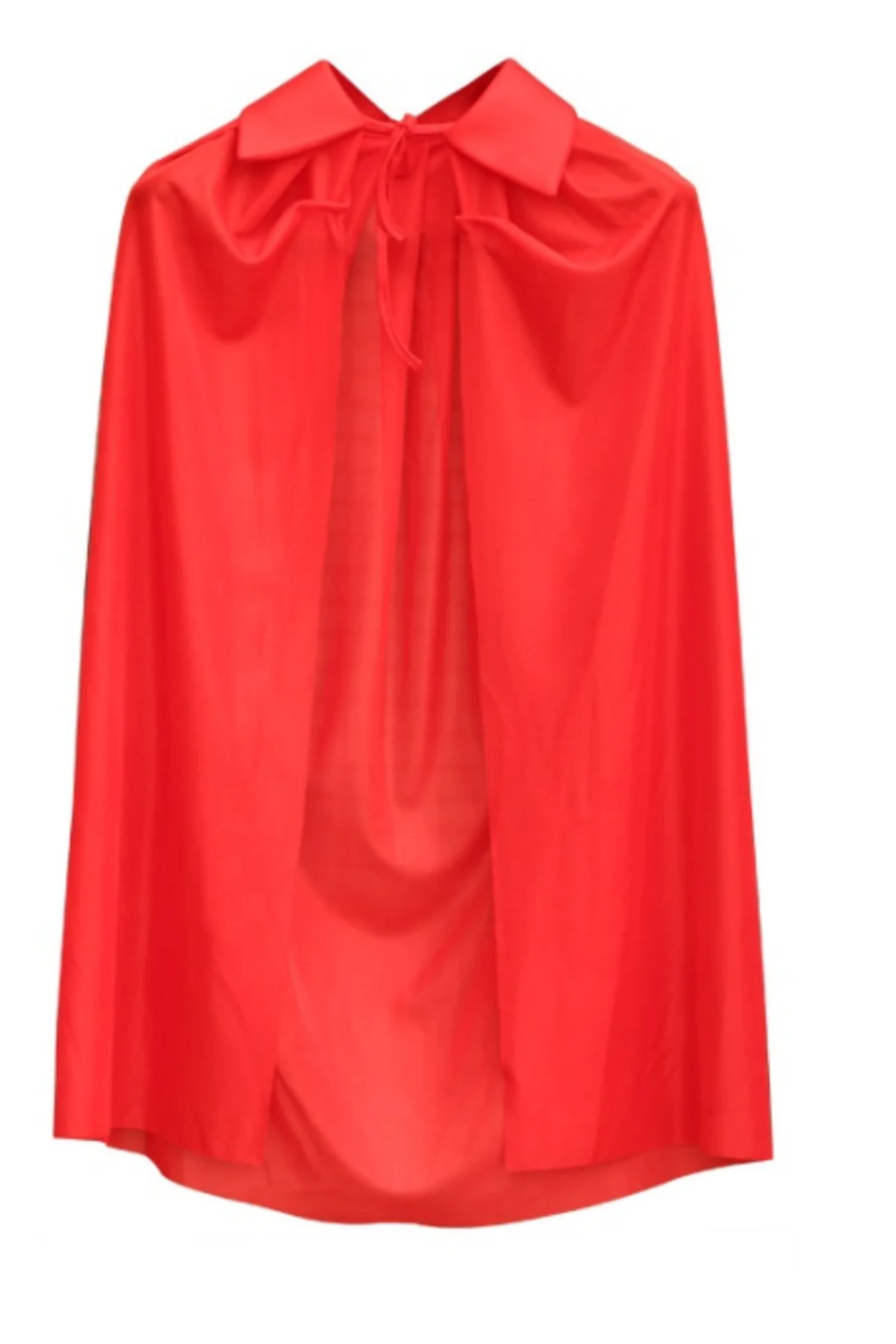Kırmızı Renk Yakalı Pelerin Çocuk Boy 90 cm  GO50603764890