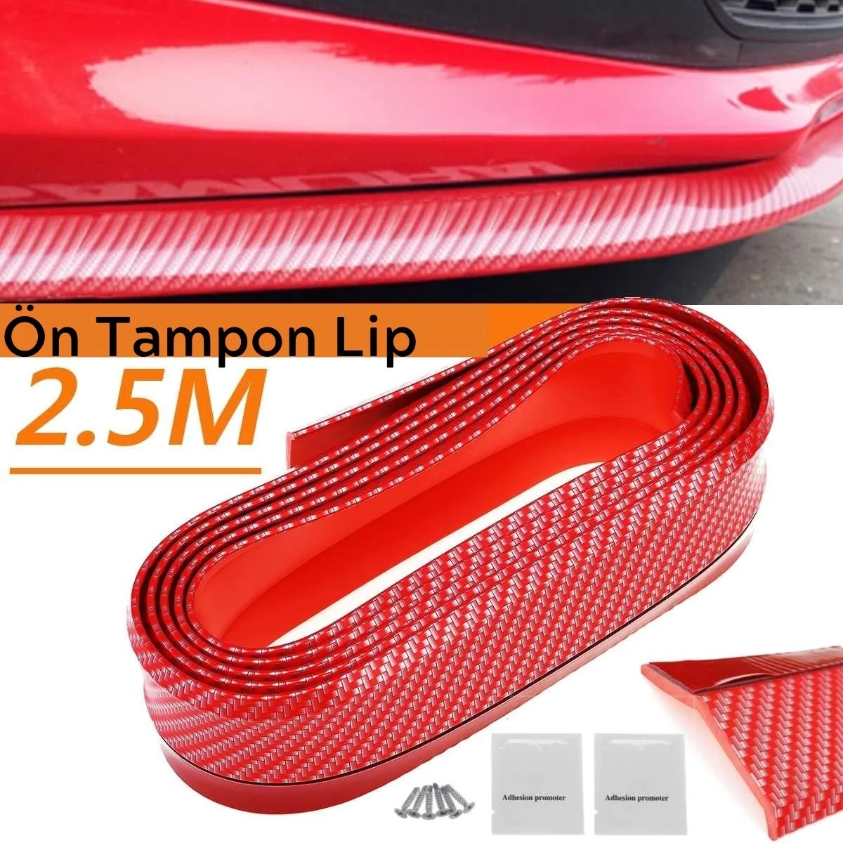 Kırmızı Renkli 2,5 Metre Araba Oto Ön Tampon Koruyucu Kauçuk Pratik Tampon Şerit Bant Döşeme Kiti Bx40 Fiyatı, Yorumları ve Özellikleri