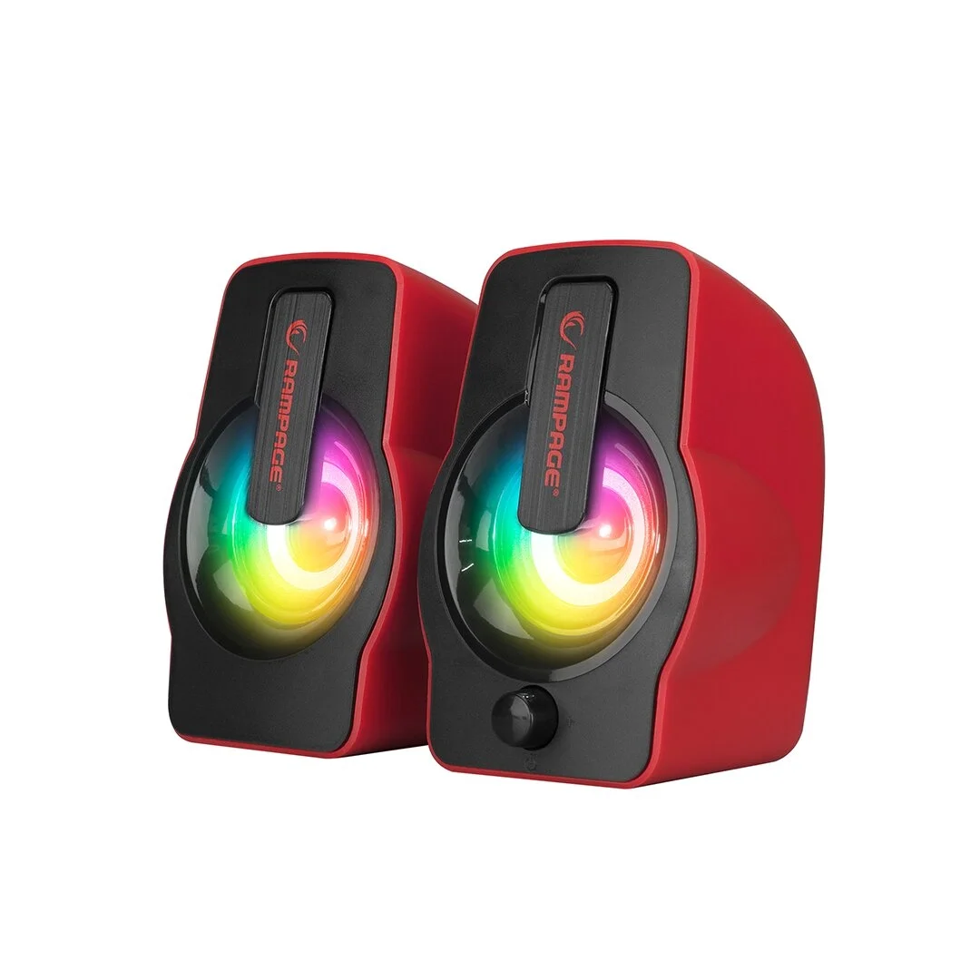 Kırmızı - Rgb Işıklı 1+1 Hoparlör Speakaer Set Usb Kablo 2.0 Multimedya - 6w Bx40 Fiyatı, Yorumları ve Özellikleri