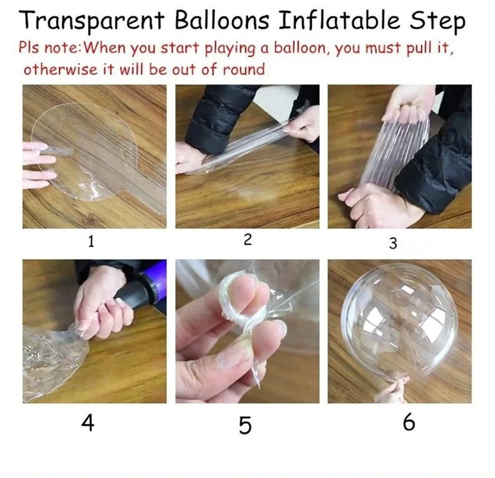 Kırmızı Simli Yuvarlak Şeffaf Balon 24 İnç