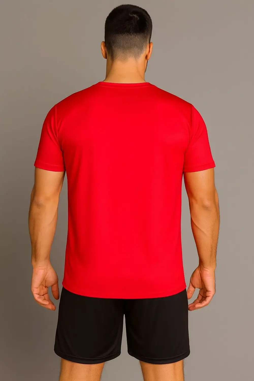 Kırmızı-siyah Forma Takımı K0146 (TEK KELİME ISİM VE NUMARA YAZIL