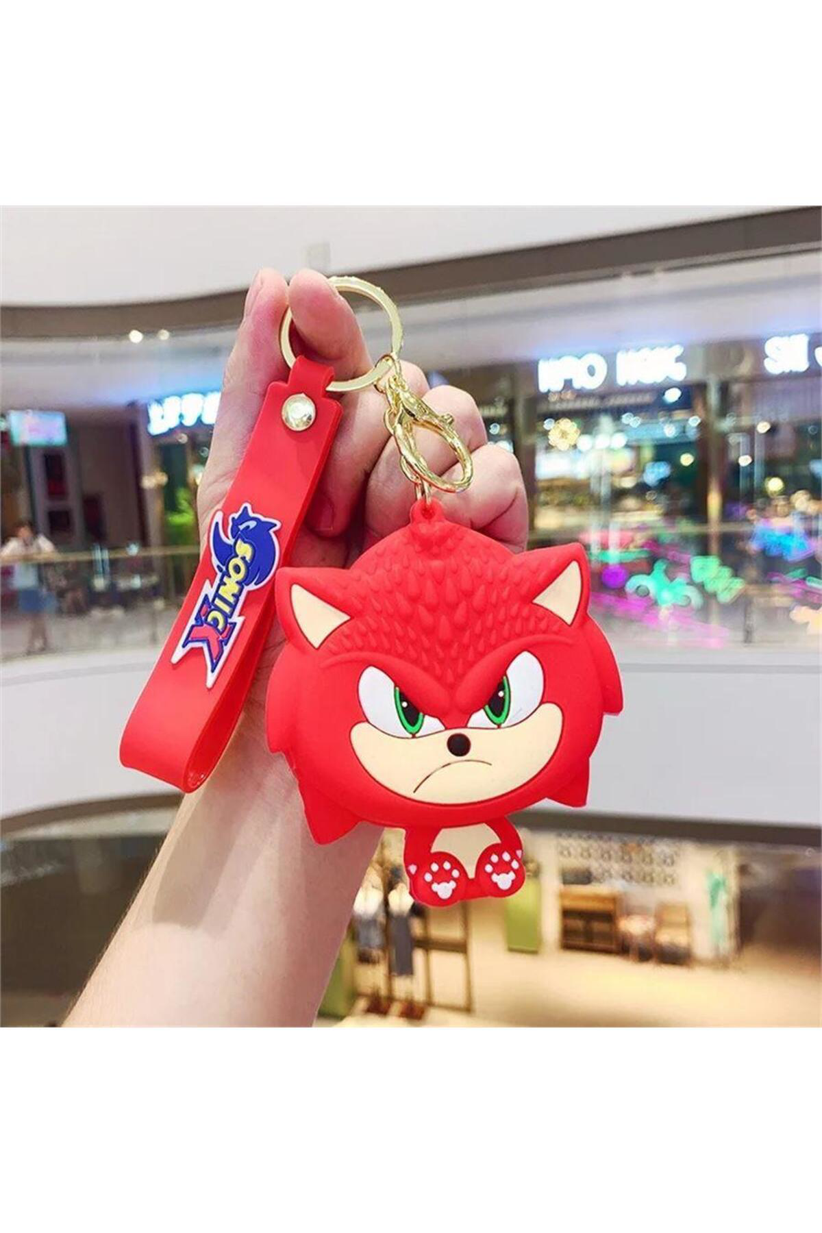Kırmızı Sonic Boom Face Silikon Bozuk Para Cüzdanı
